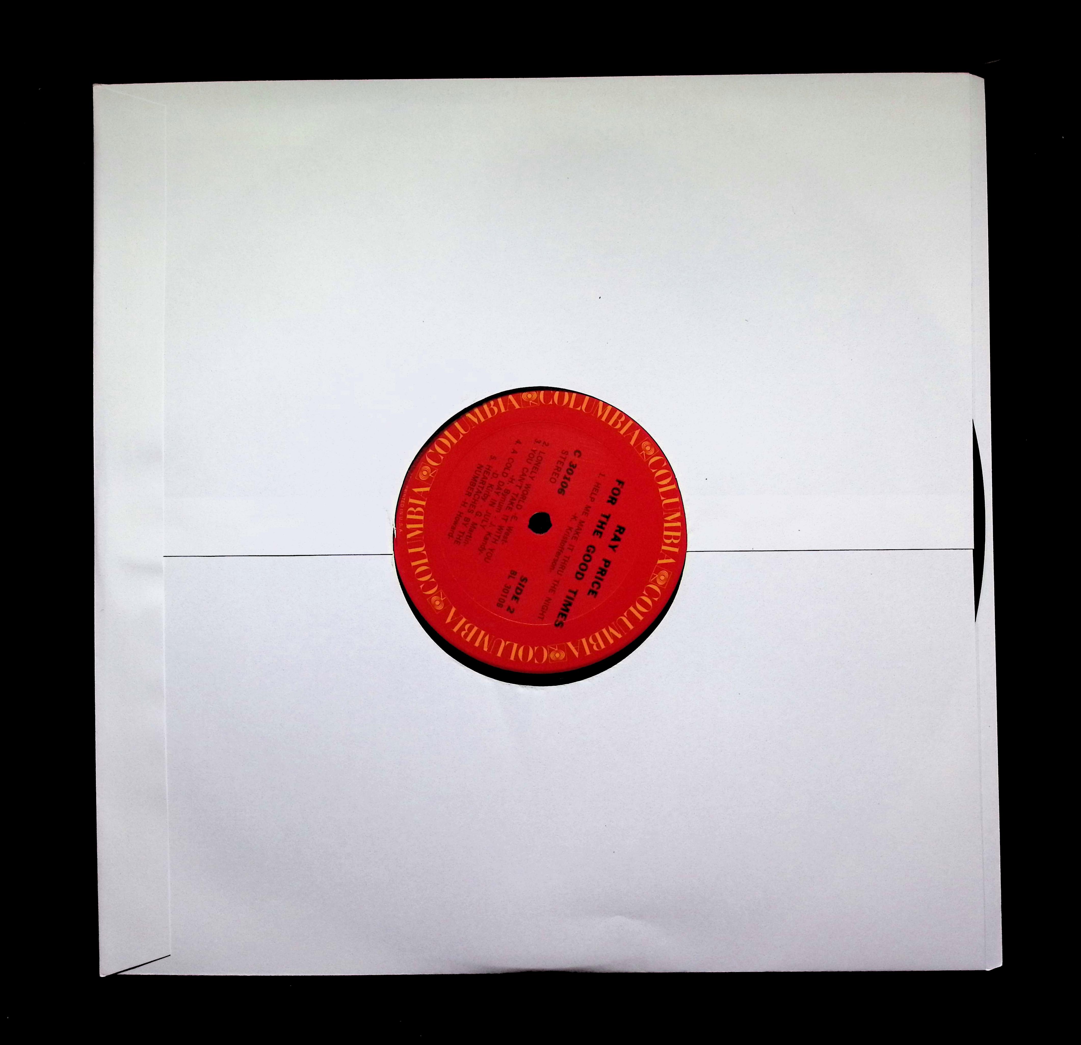 Ray Price - For The Good Times (1970) C 30106 Vinyl LP — image 3