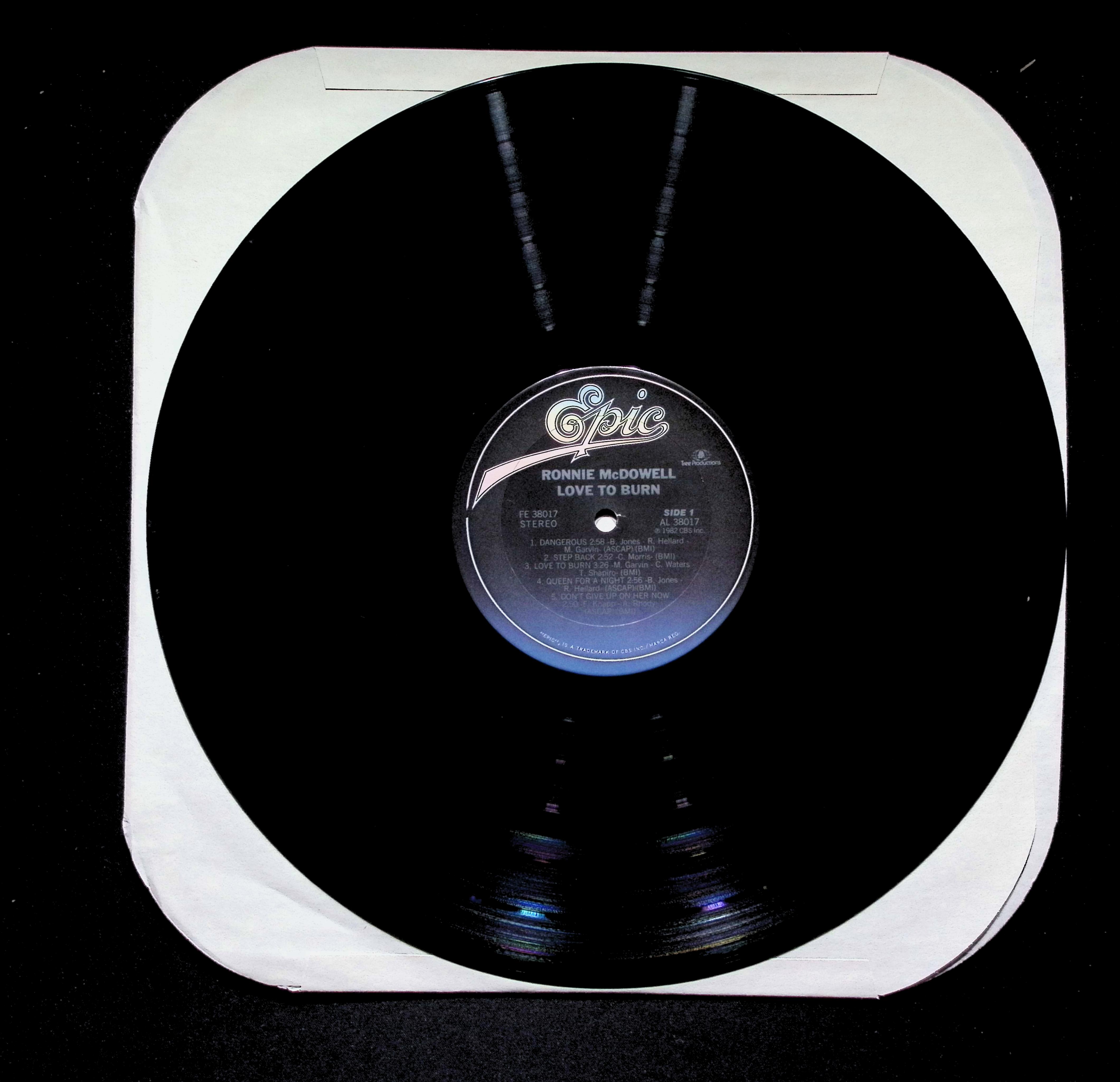 Ronnie McDowell - Love To Burn (1982) AL 38017 Vinyl LP — image 5
