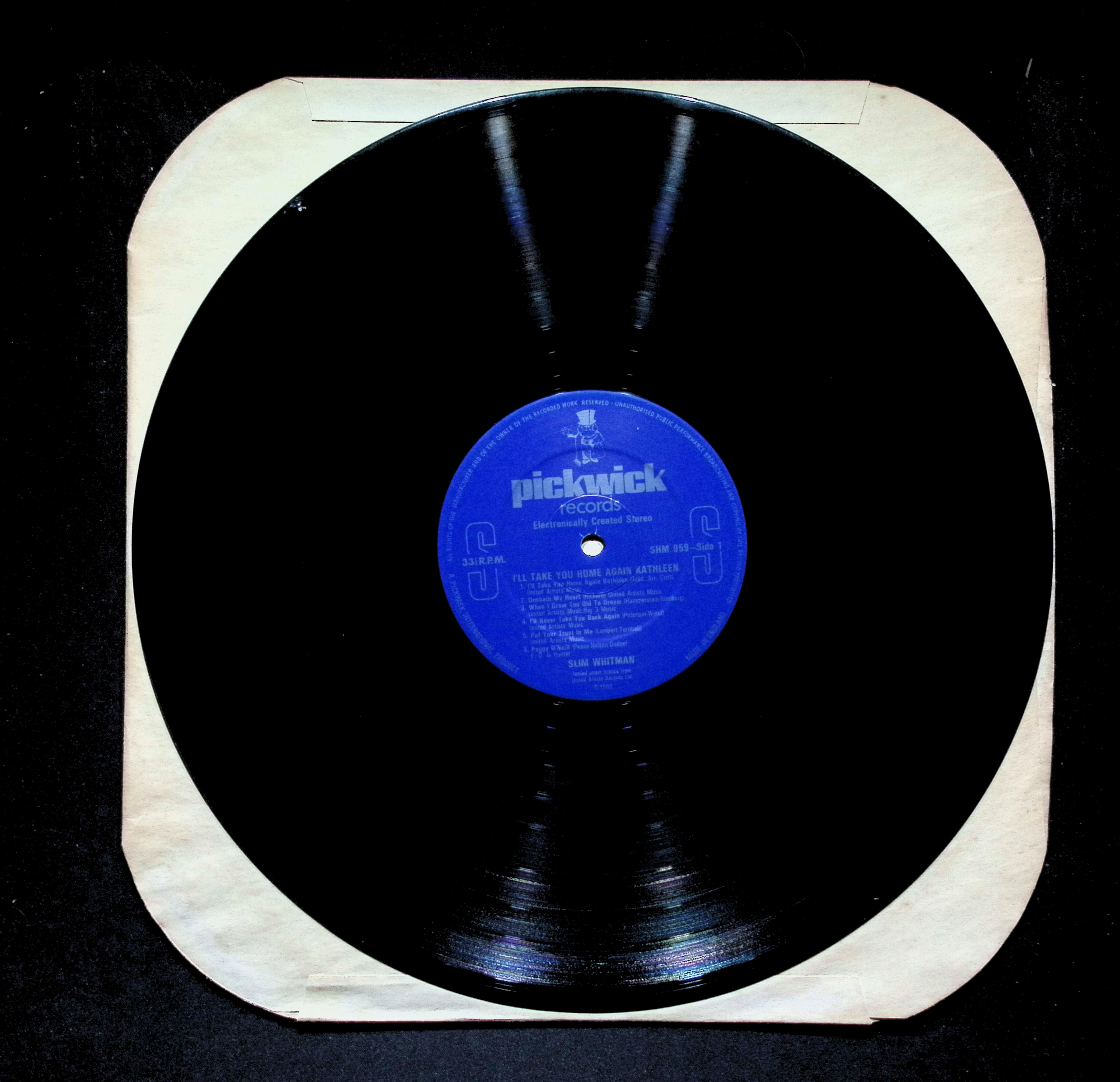 Slim Whitman - I'll Take You Home Again Kathleen (1978) SHM 959 LP — image 5