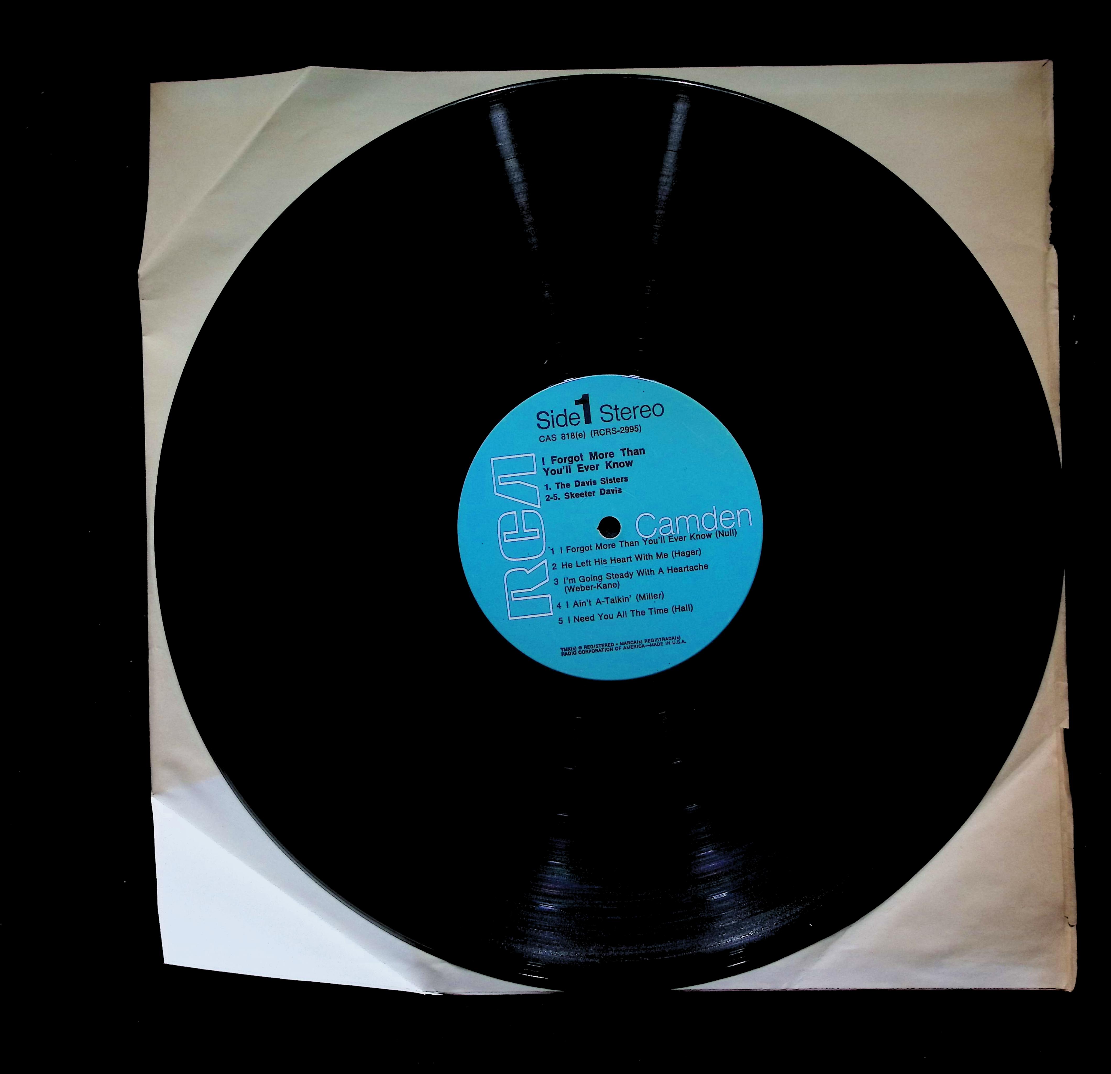 Skeeter Davis - I Forgot More Than You'll Ever Know (1964) CAS-818(e) — image 4