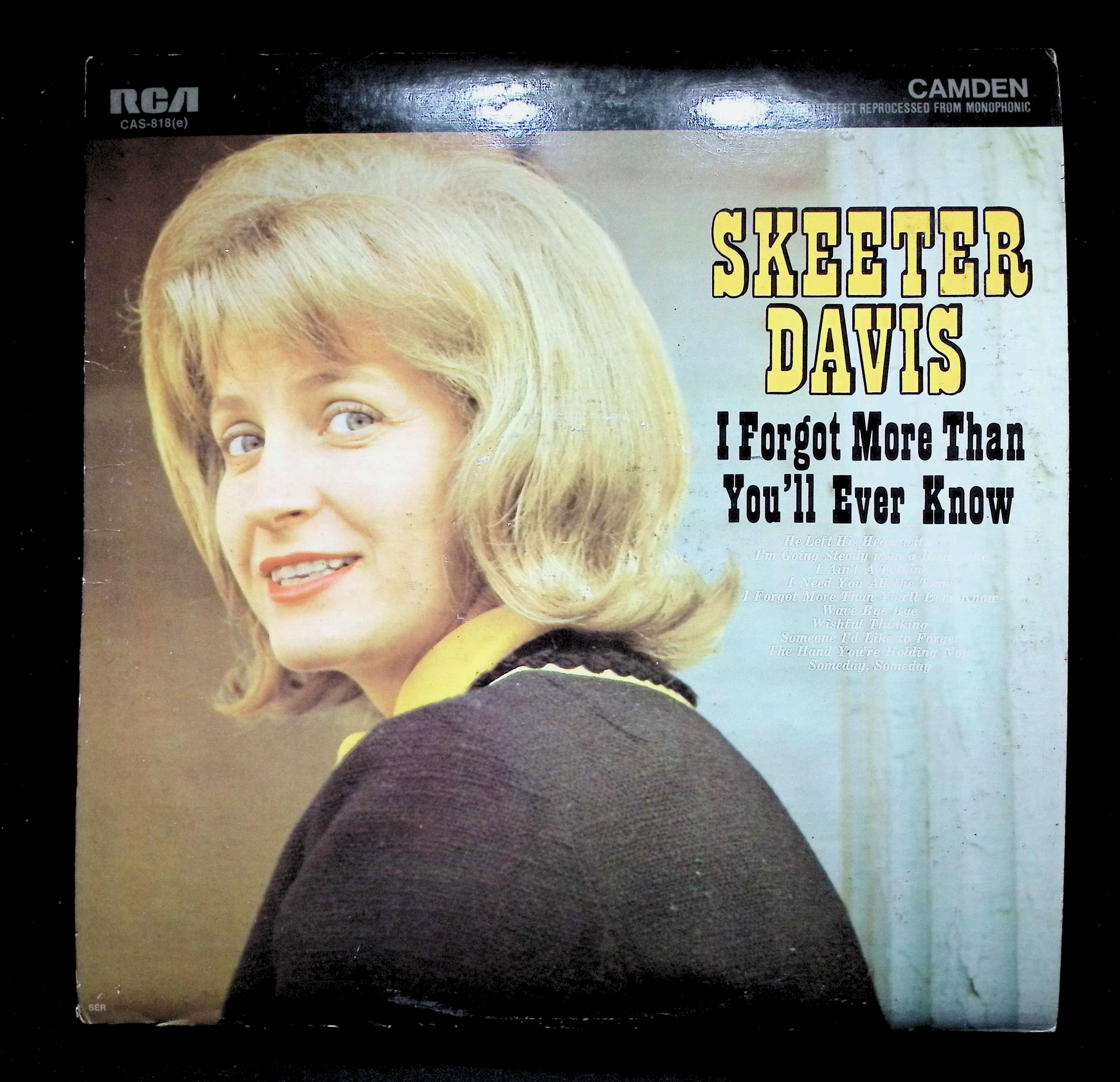 Skeeter Davis - I Forgot More Than You'll Ever Know (1964) CAS-818(e) LP