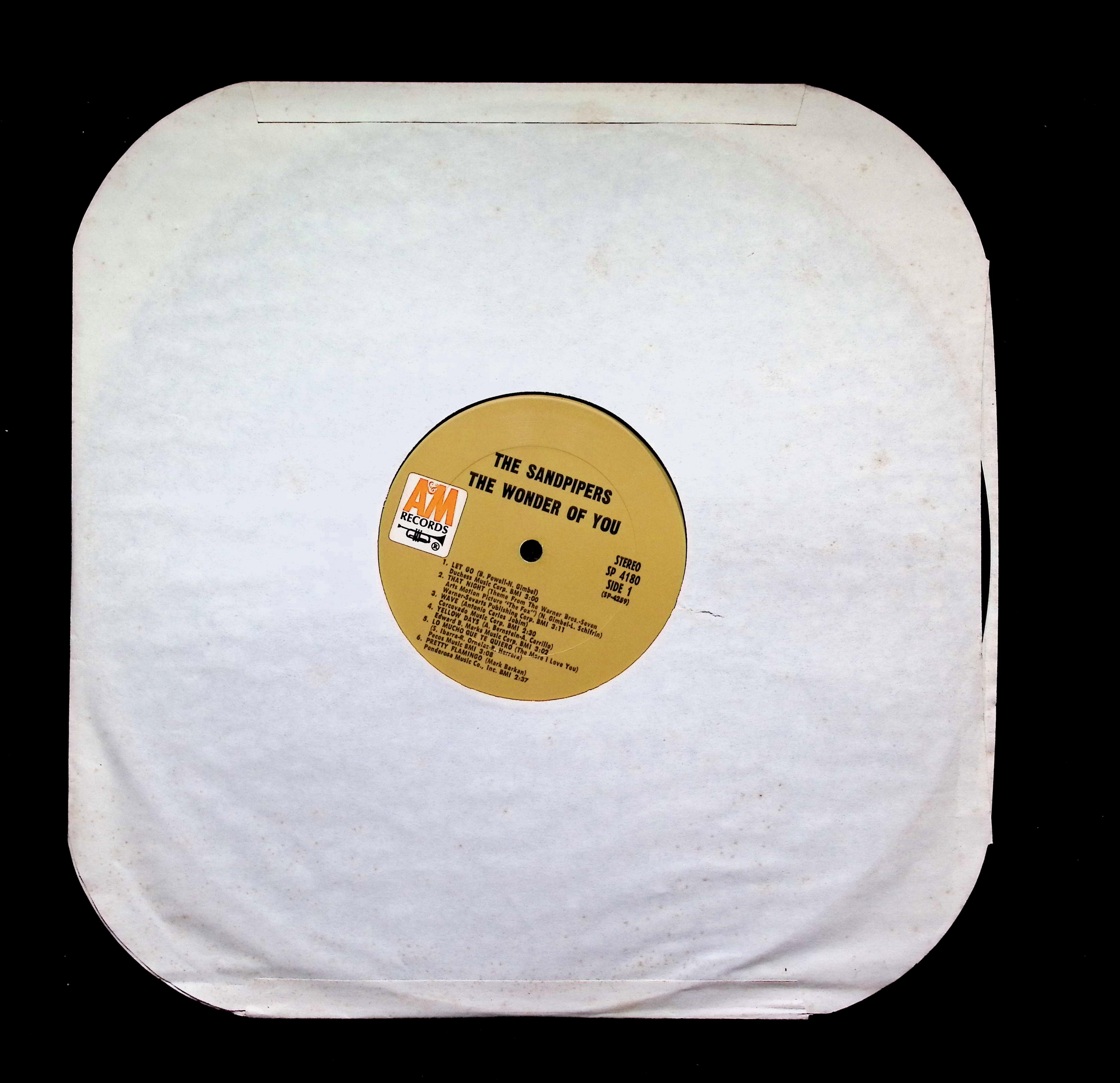 The Sandpipers The Wonder Of You 1969 Vinyl LP SP 4180 A&M Pop Easy Listening — image 3