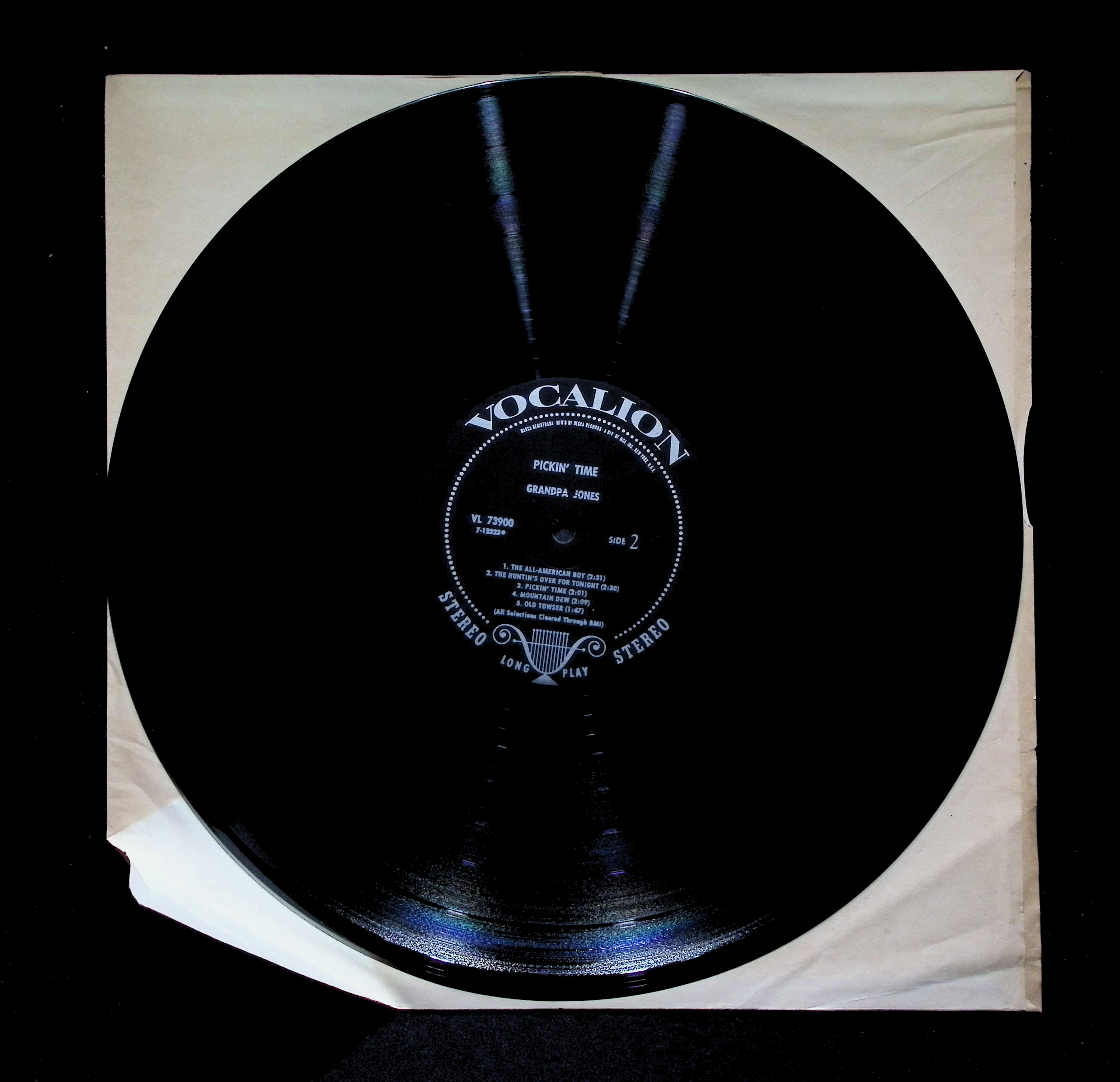 Grandpa Jones - Pickin' Time (1970) VL 73900 Vinyl LP — image 4