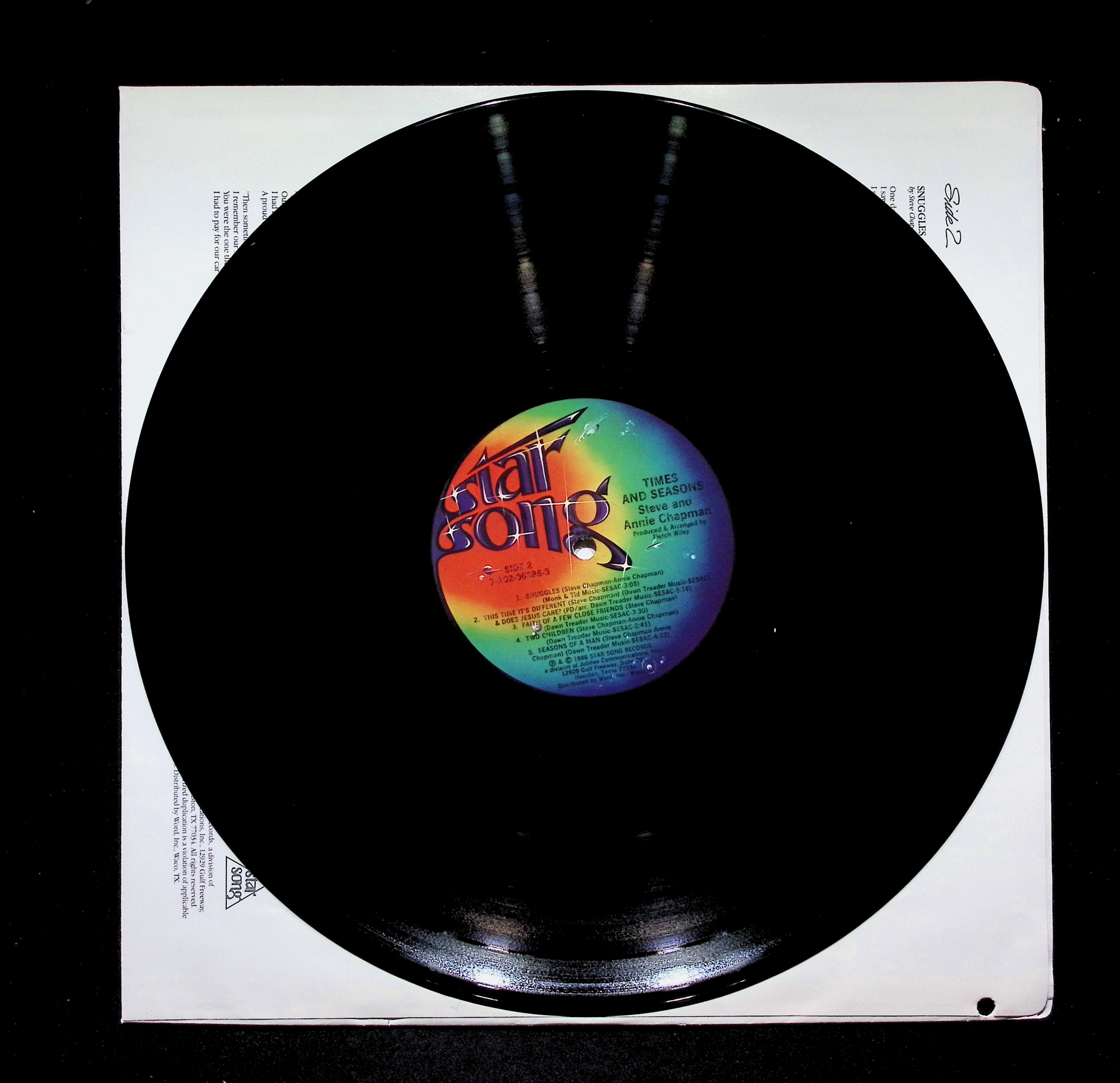 Steve & Annie Chapman - Times & Seasons (1986) 7-102-06386-5 LP — image 5