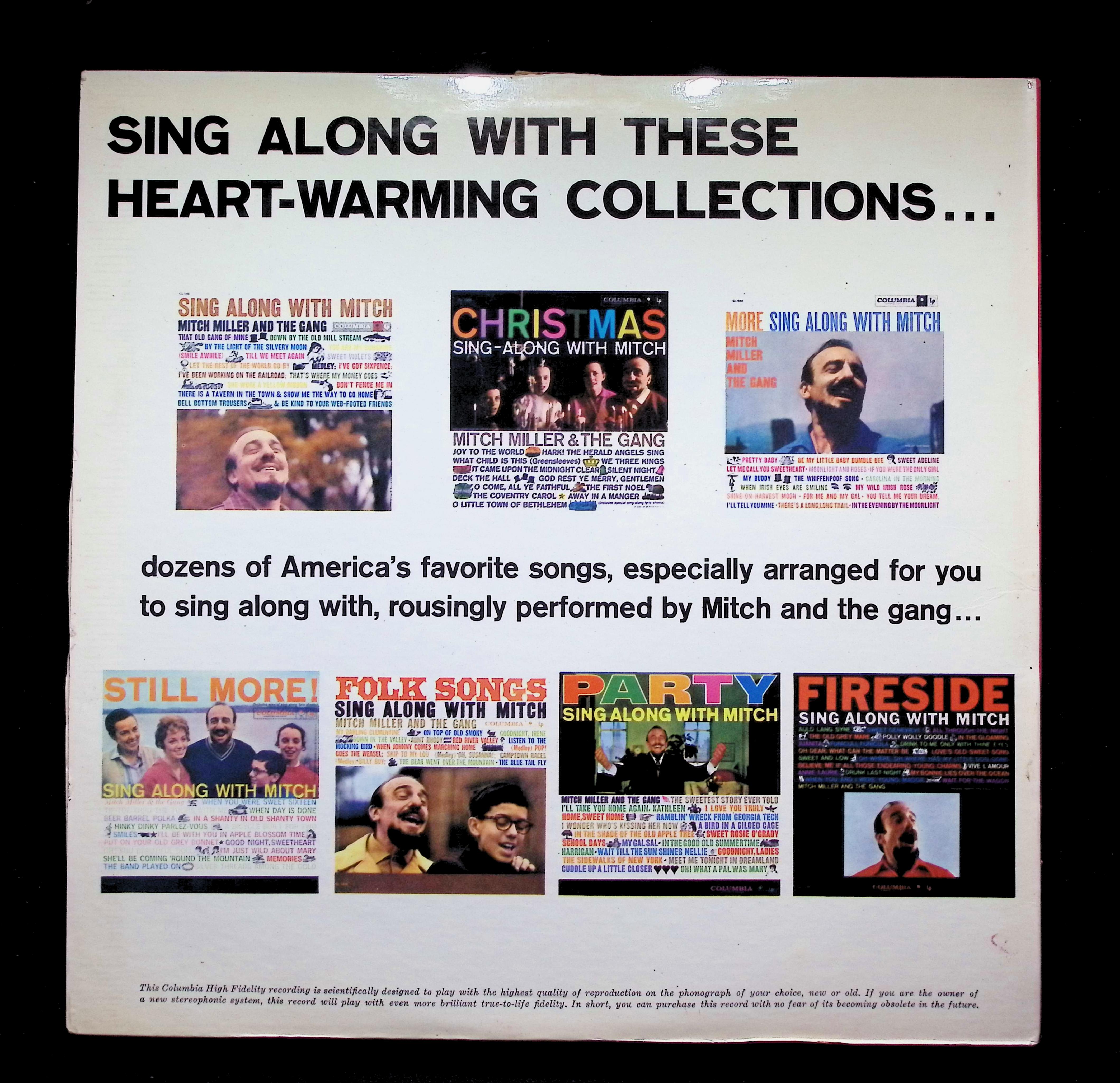 Mitch Miller And The - Saturday Night Sing Along With Mit... (1960) CL 1414 — image 2