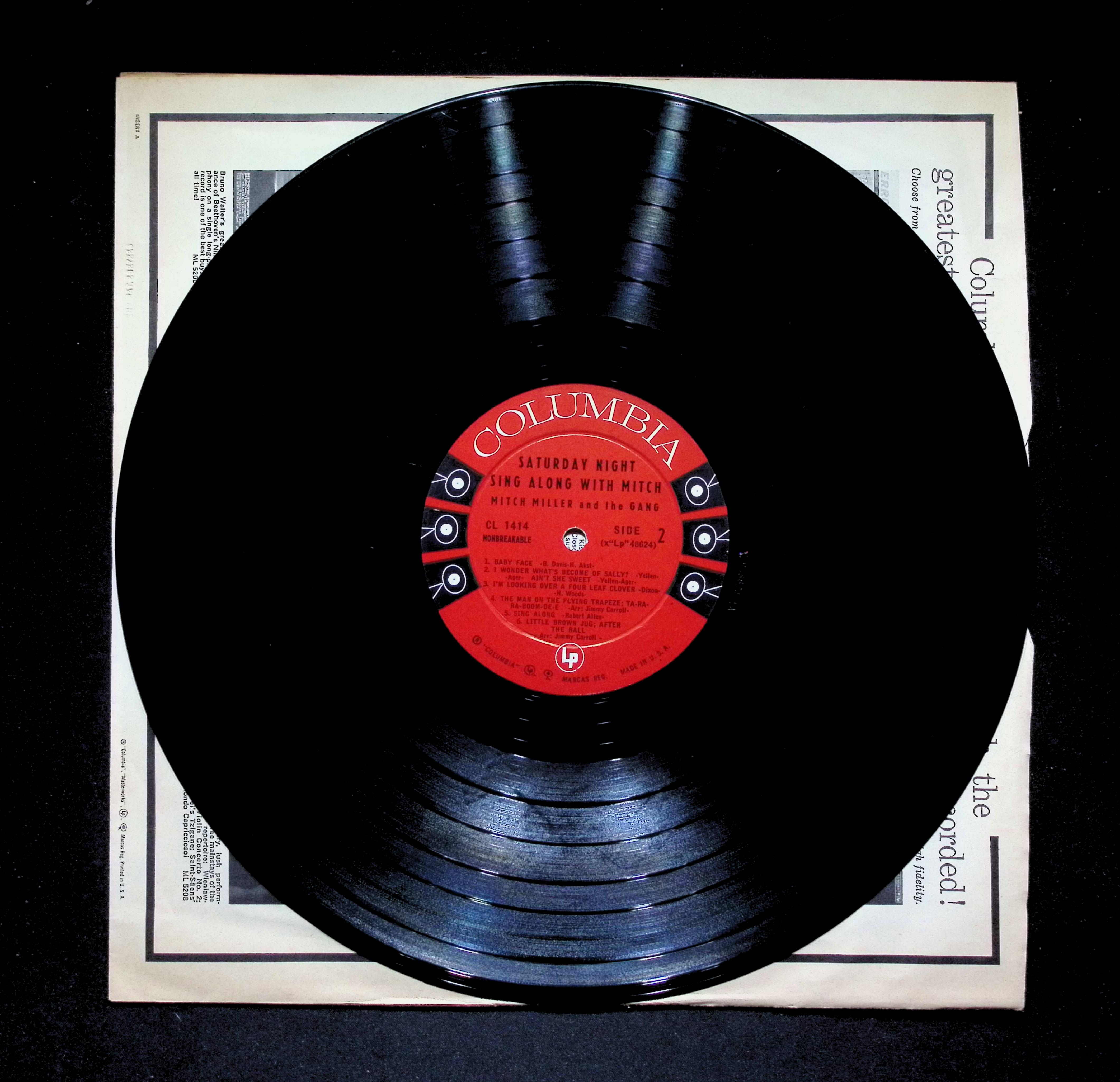 Mitch Miller And The - Saturday Night Sing Along With Mit... (1960) CL 1414 — image 4