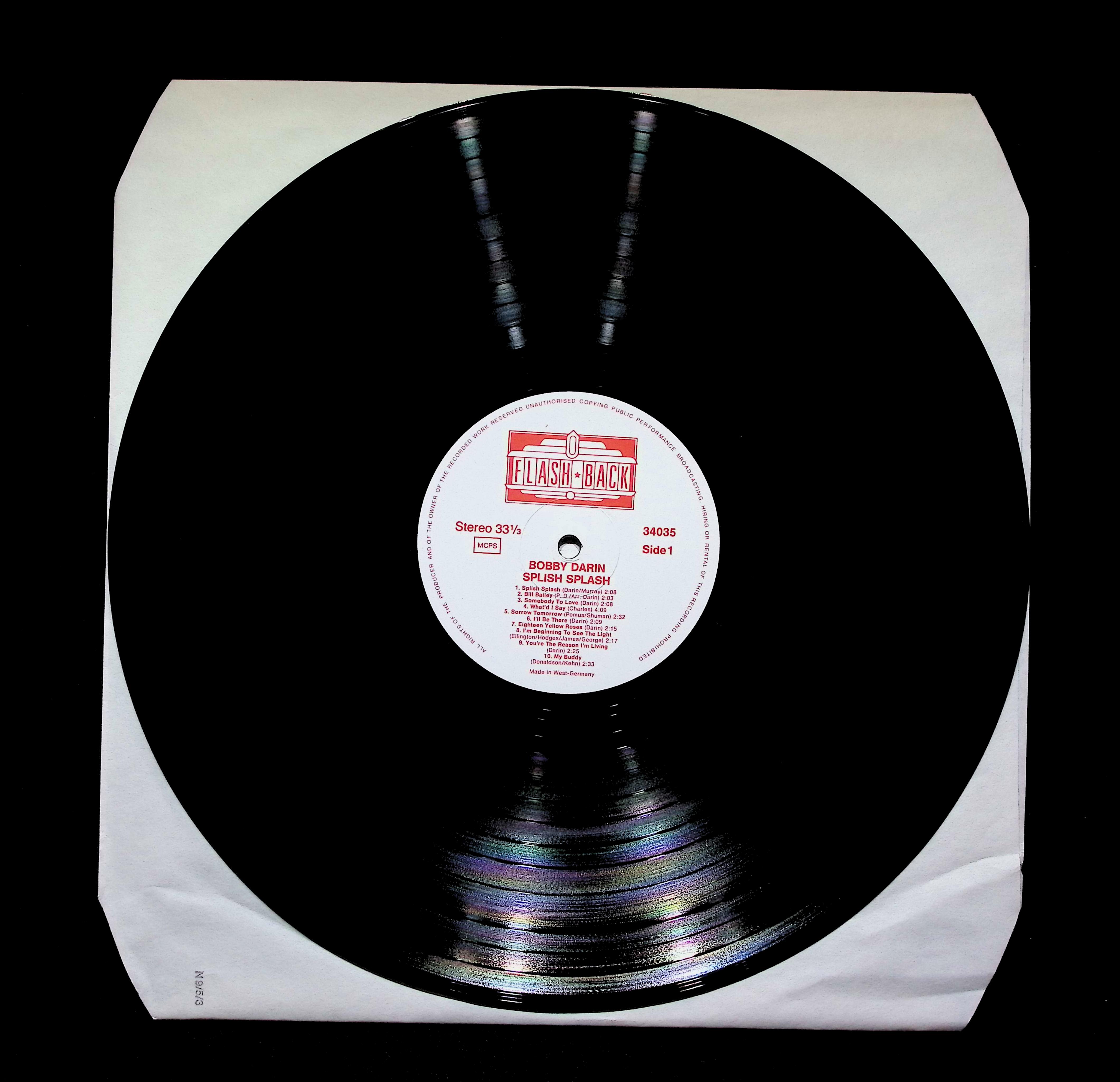 Bobby Darin - Splish Splash - 20 Original Hits 34035 LP Vinyl — image 5