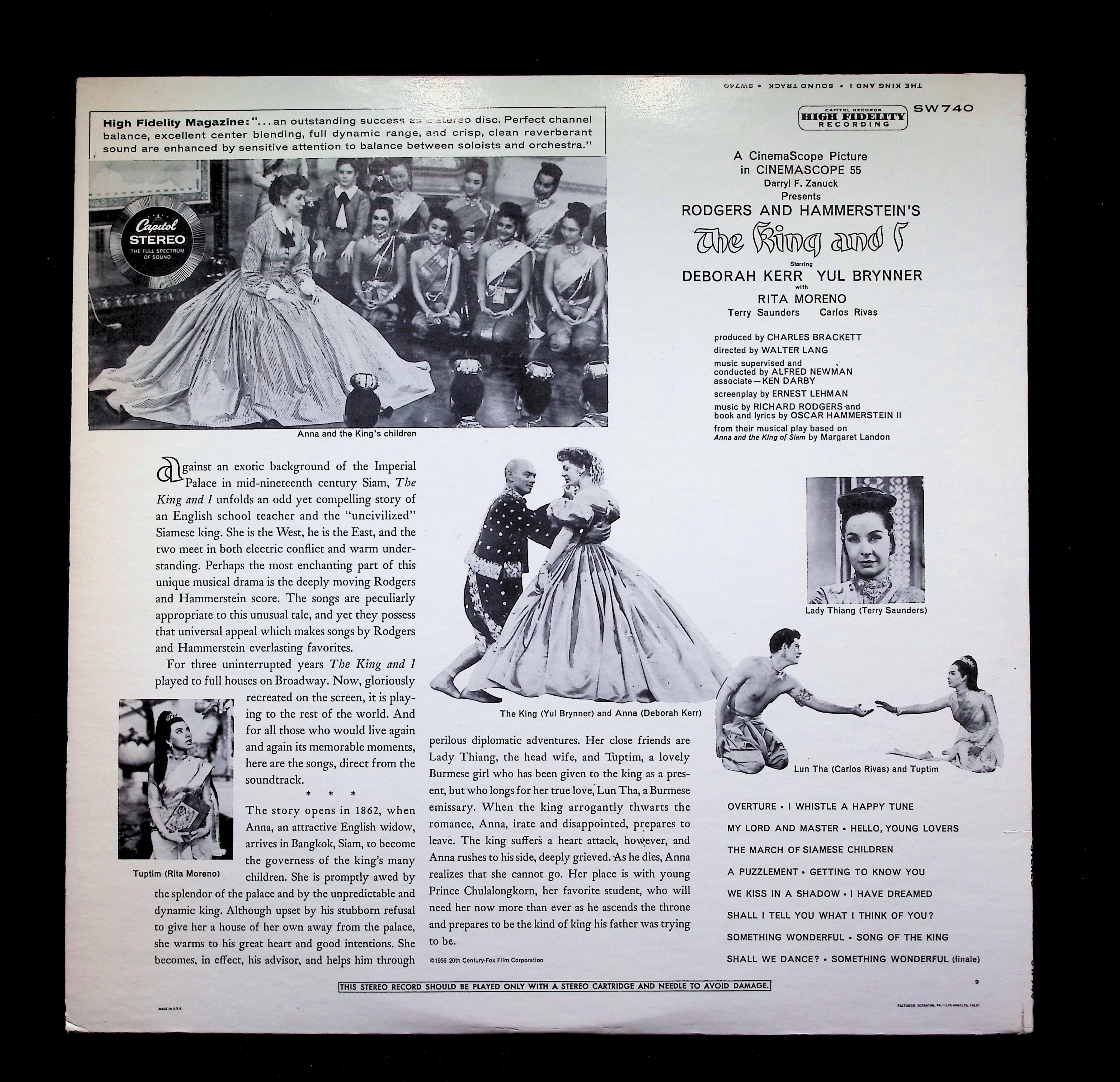 Rodgers & Hammerstein - The King And I SW740 LP Vinyl — image 2