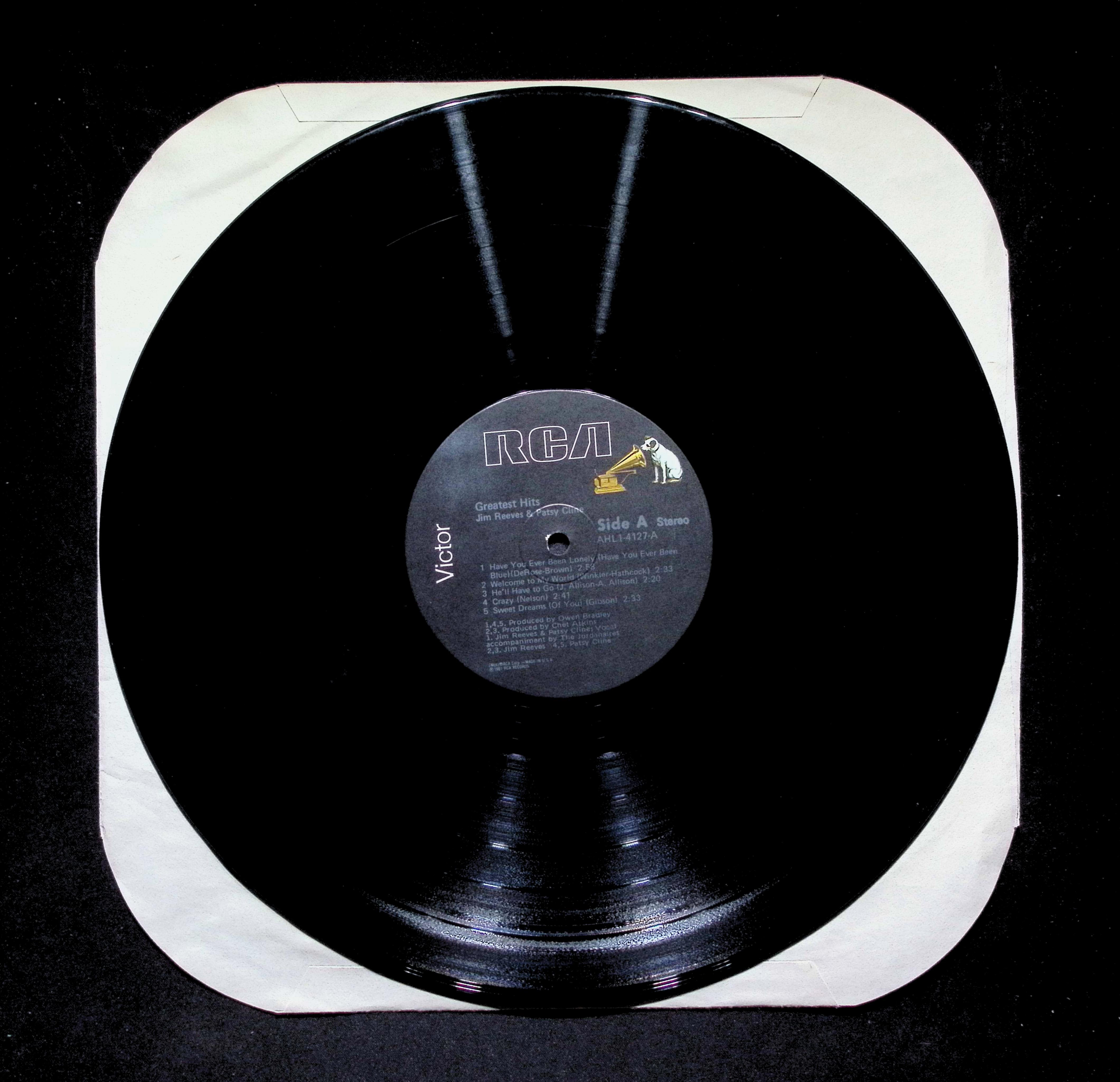 Jim Reeves - Greatest Hits (1981) AHL1-4127 LP Vinyl — image 4