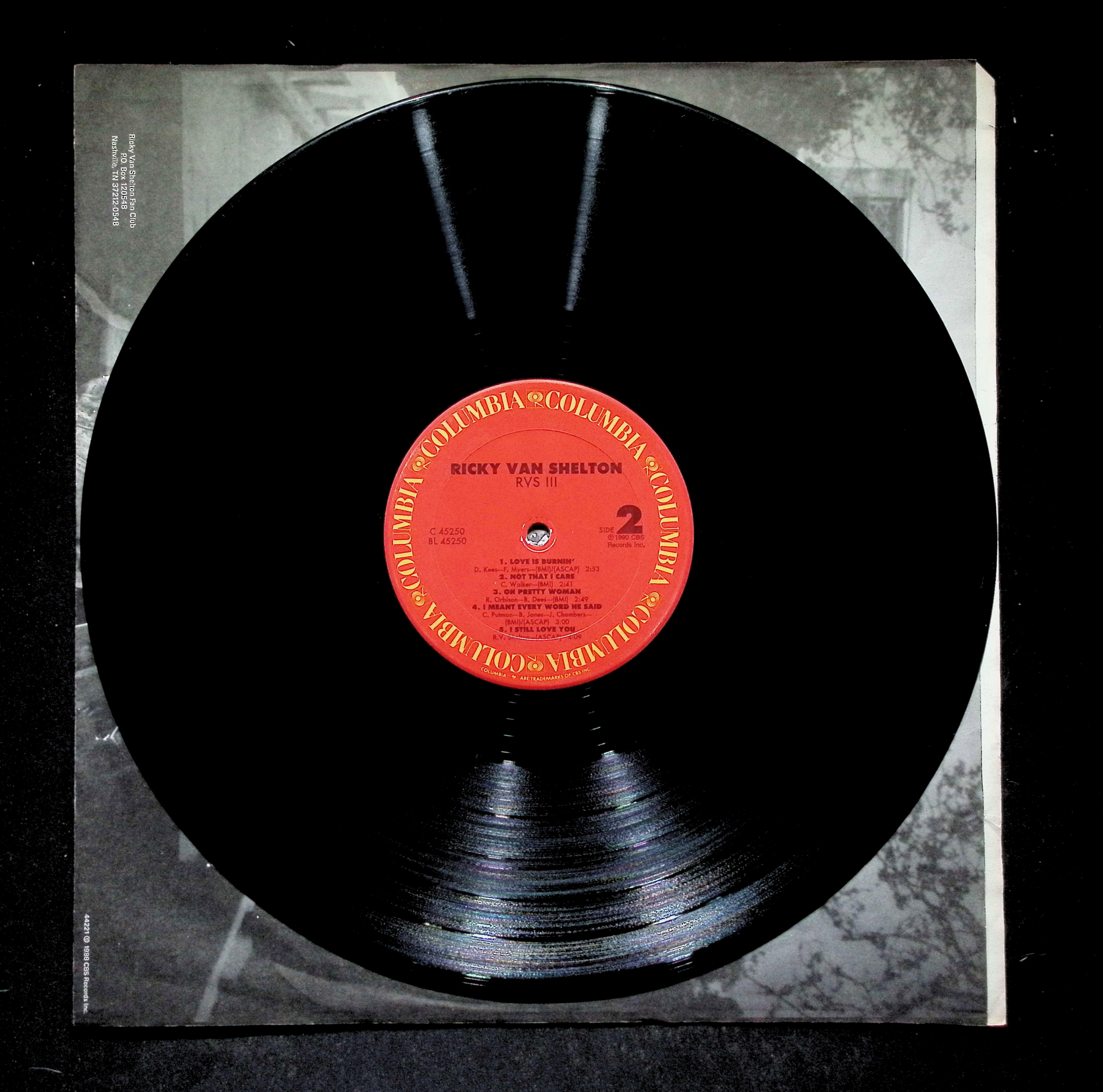 Ricky Van Shelton - RVS III C 45250 Vinyl LP — image 4
