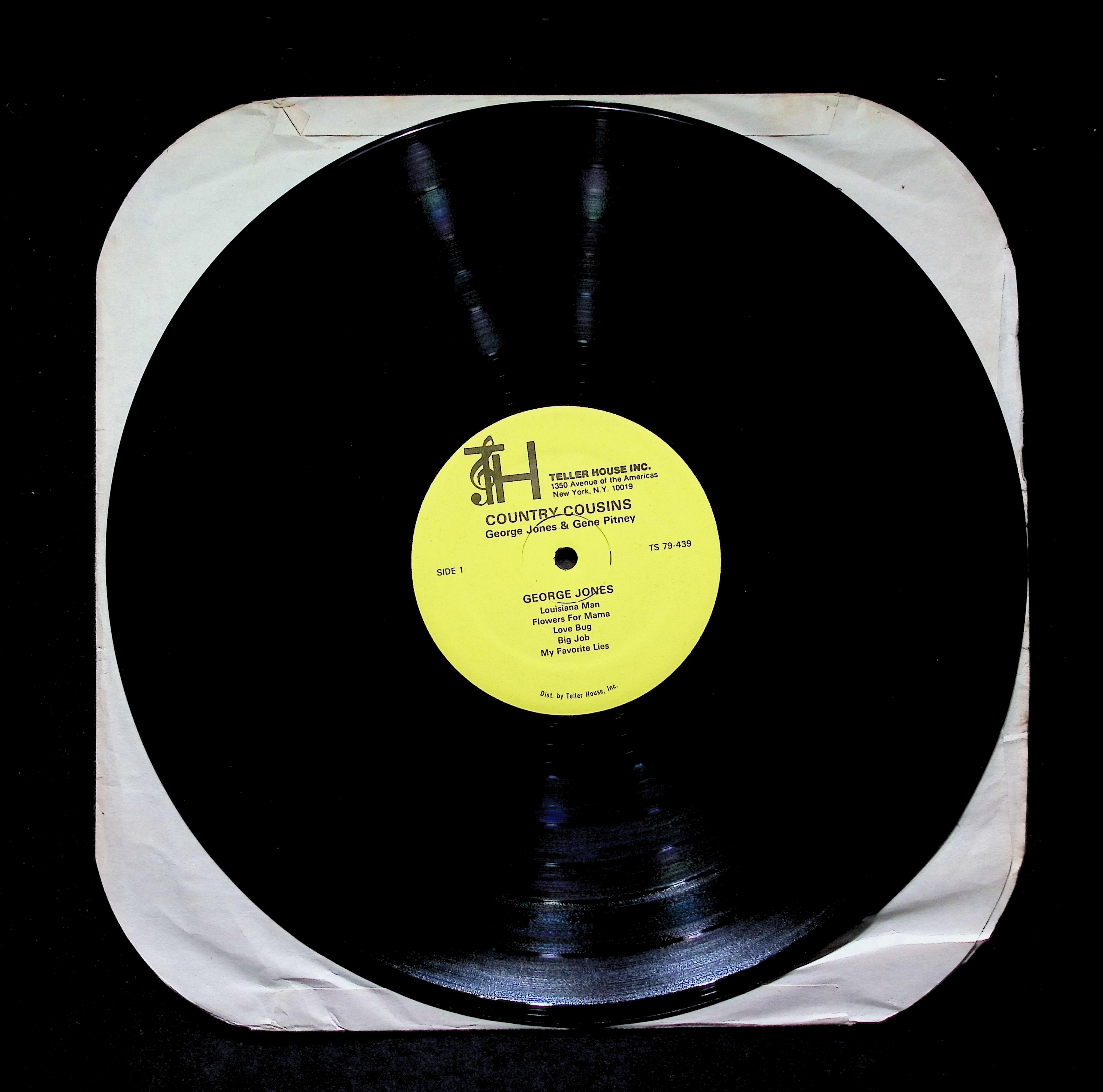 George Jones & Gene Pitney - Country Cousins (1979) TS 79-439 Vinyl LP — image 4