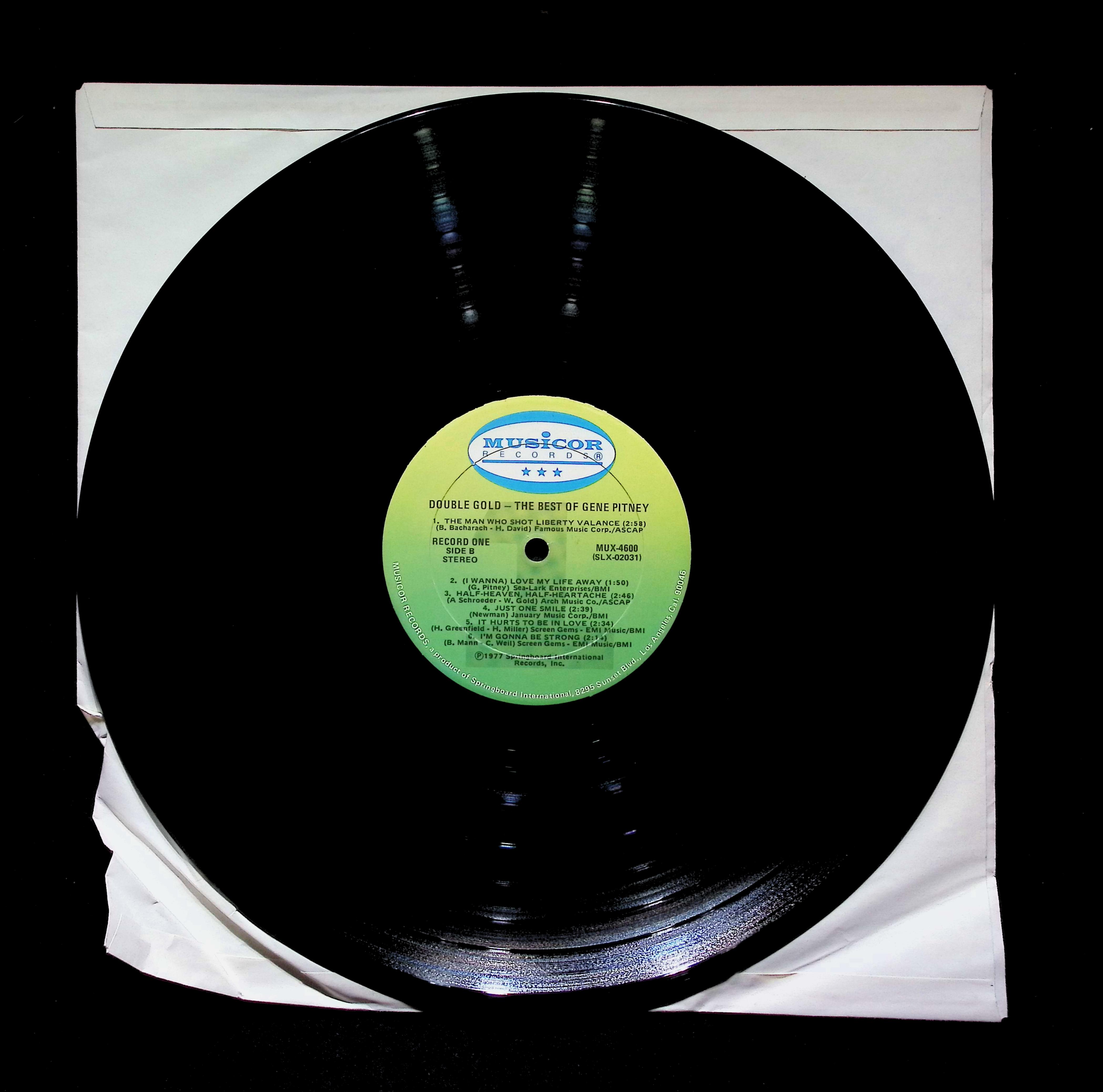 Gene Pitney - The Best Of Gene Pitney (1977) MUX-4600 Vinyl LP — image 4