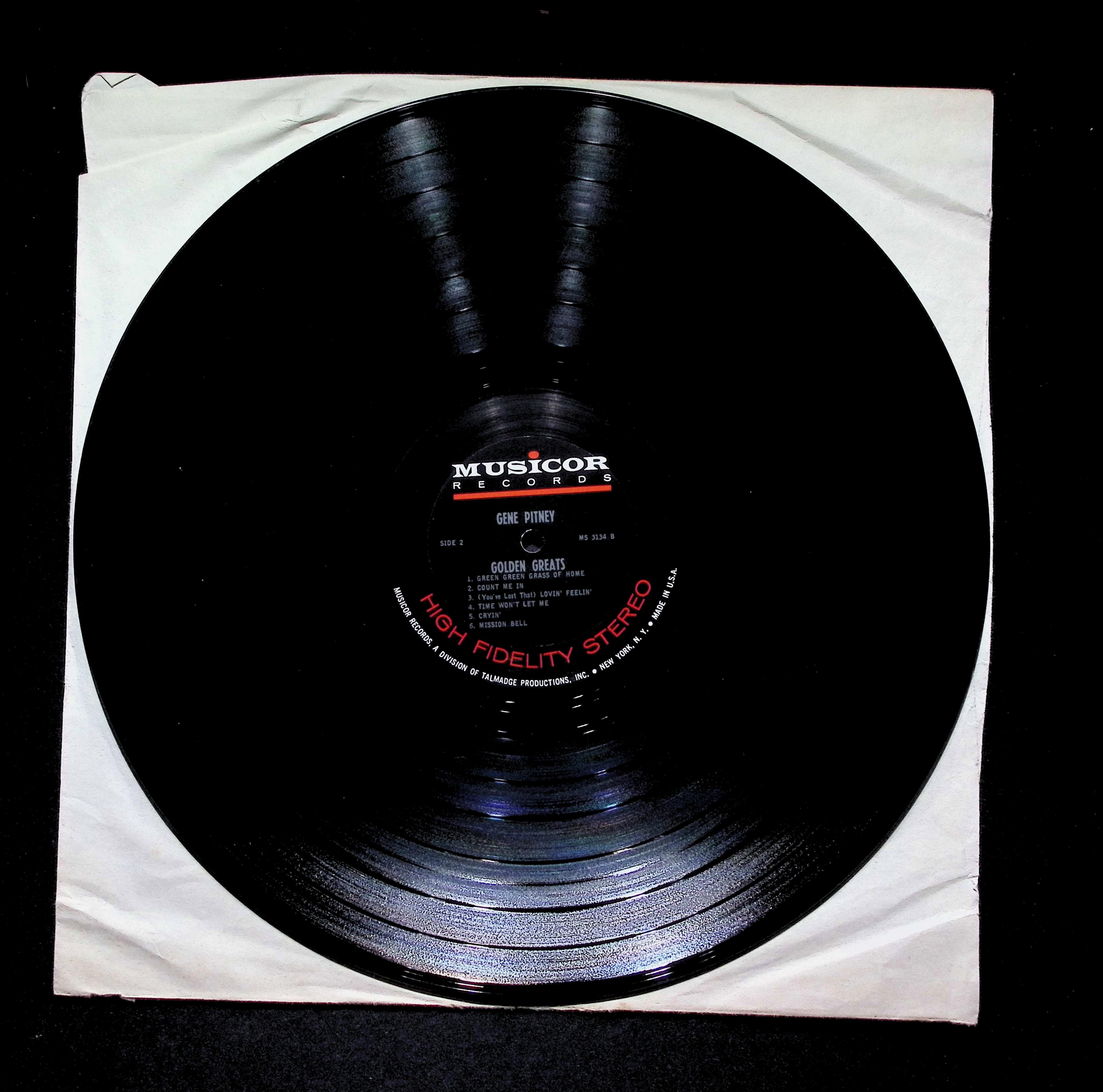 Gene Pitney - Golden Greats MS-3134 Vinyl LP — image 4