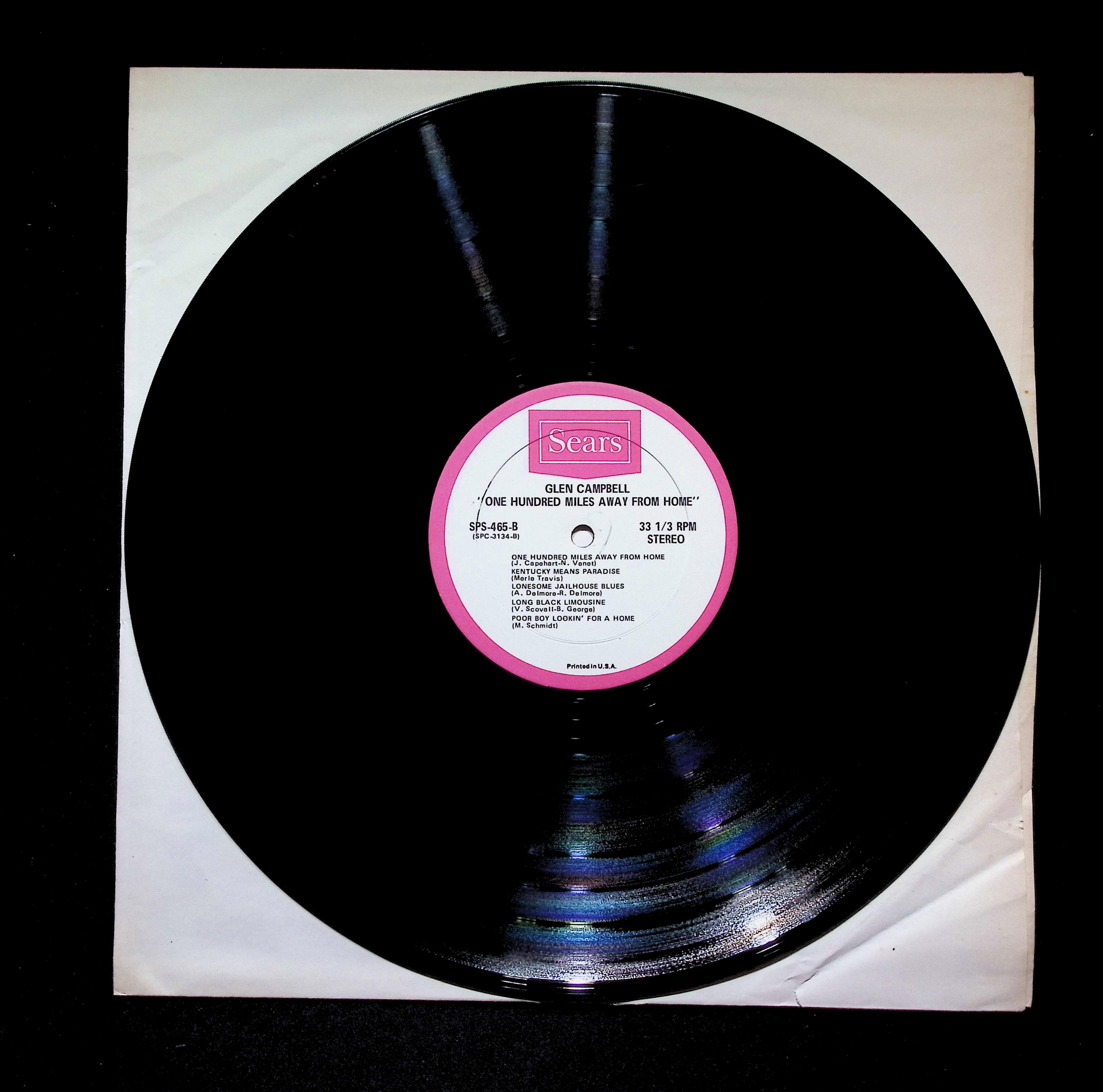 Glen Campbell - One Hundred Miles Away From Home (1971) SPS-465 Vinyl LP — image 4