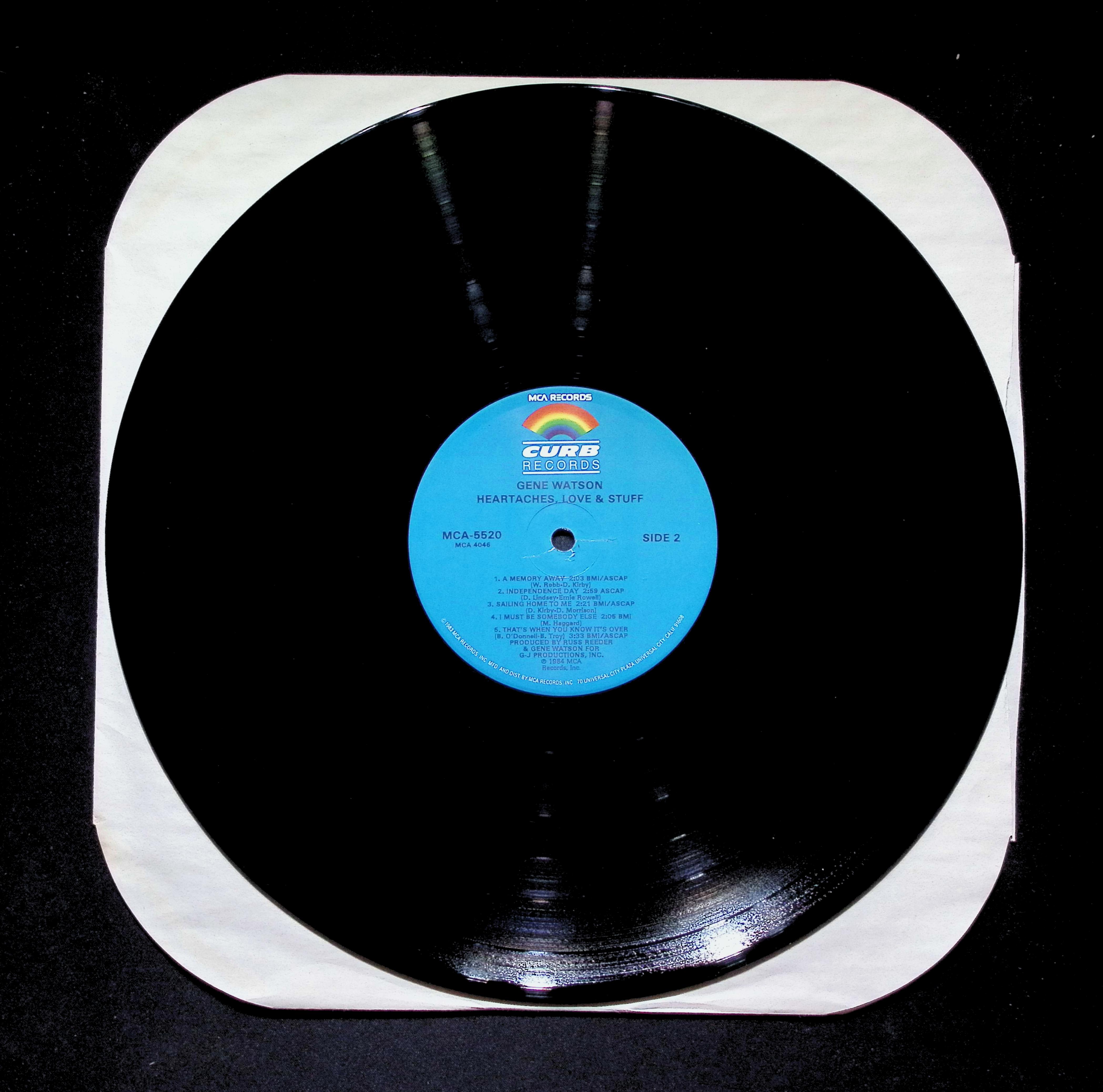 Gene Watson - Heartaches, Love & Stuff (1984) MCA-5520 Vinyl LP — image 5