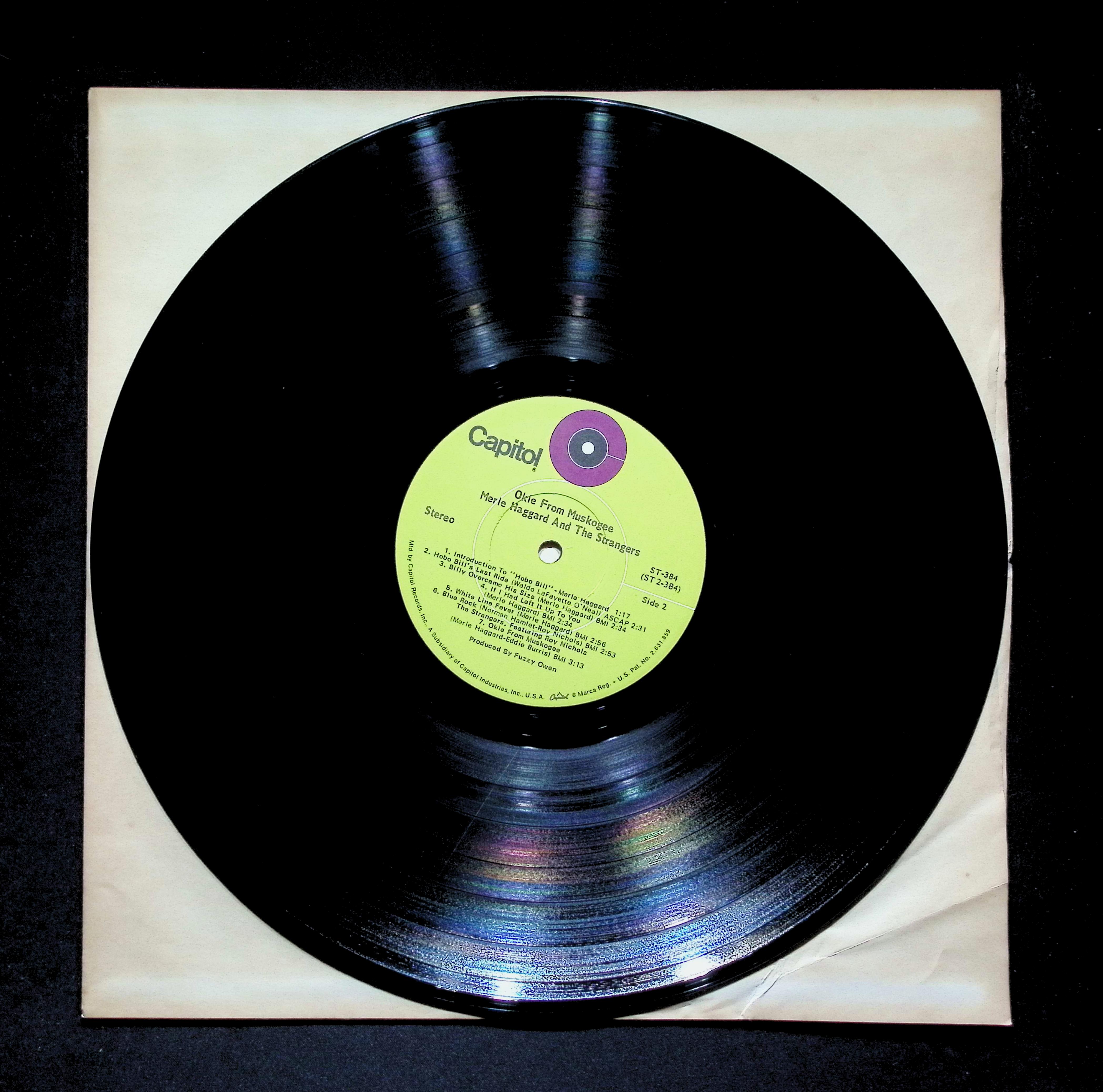 Merle Haggard - Okie From Muskogee (1969) ST-384 Vinyl LP — image 5