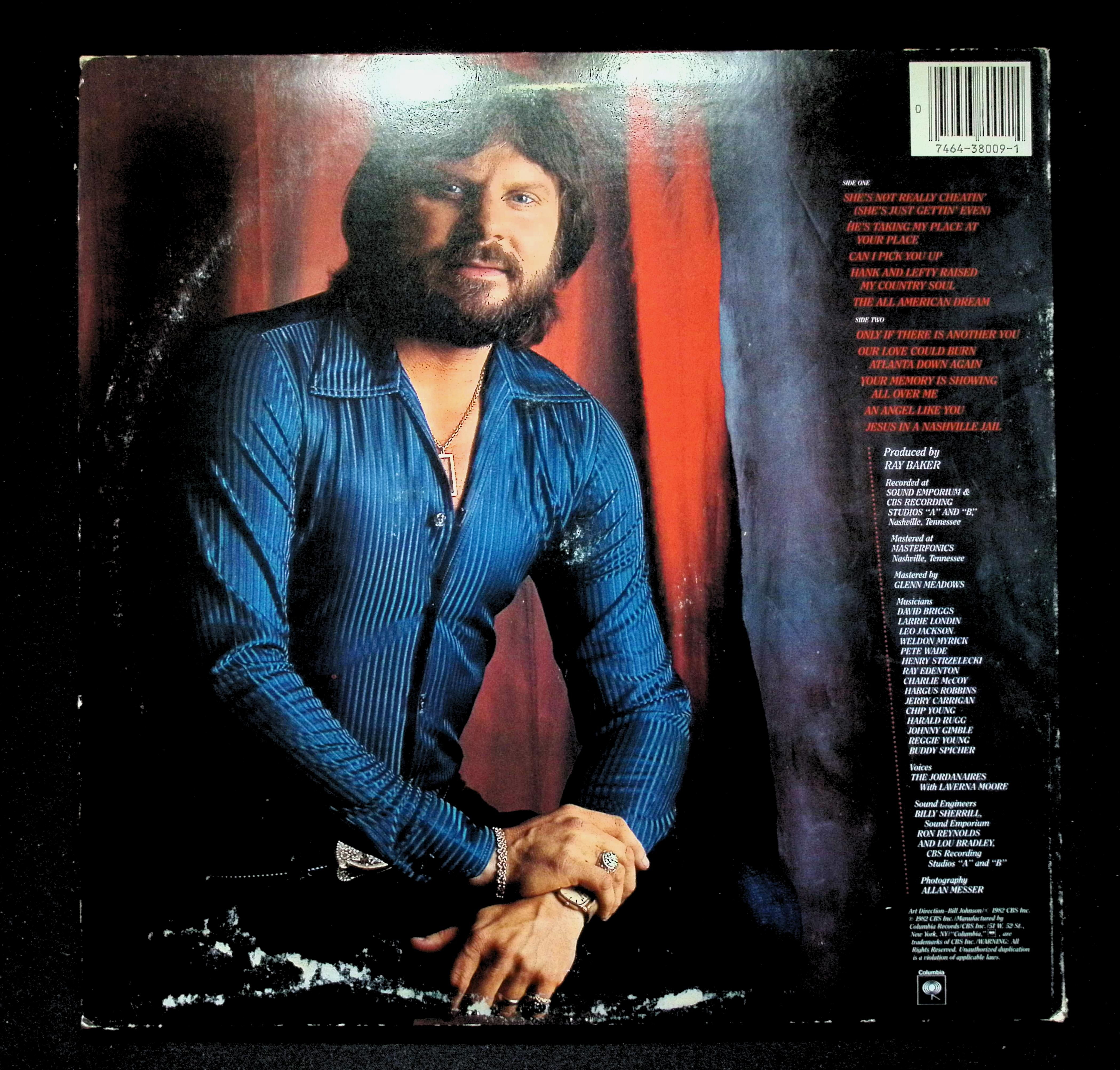 Moe Bandy She's Not Really Cheatin' LP 1982 FC 38009 Folk, World — image 2