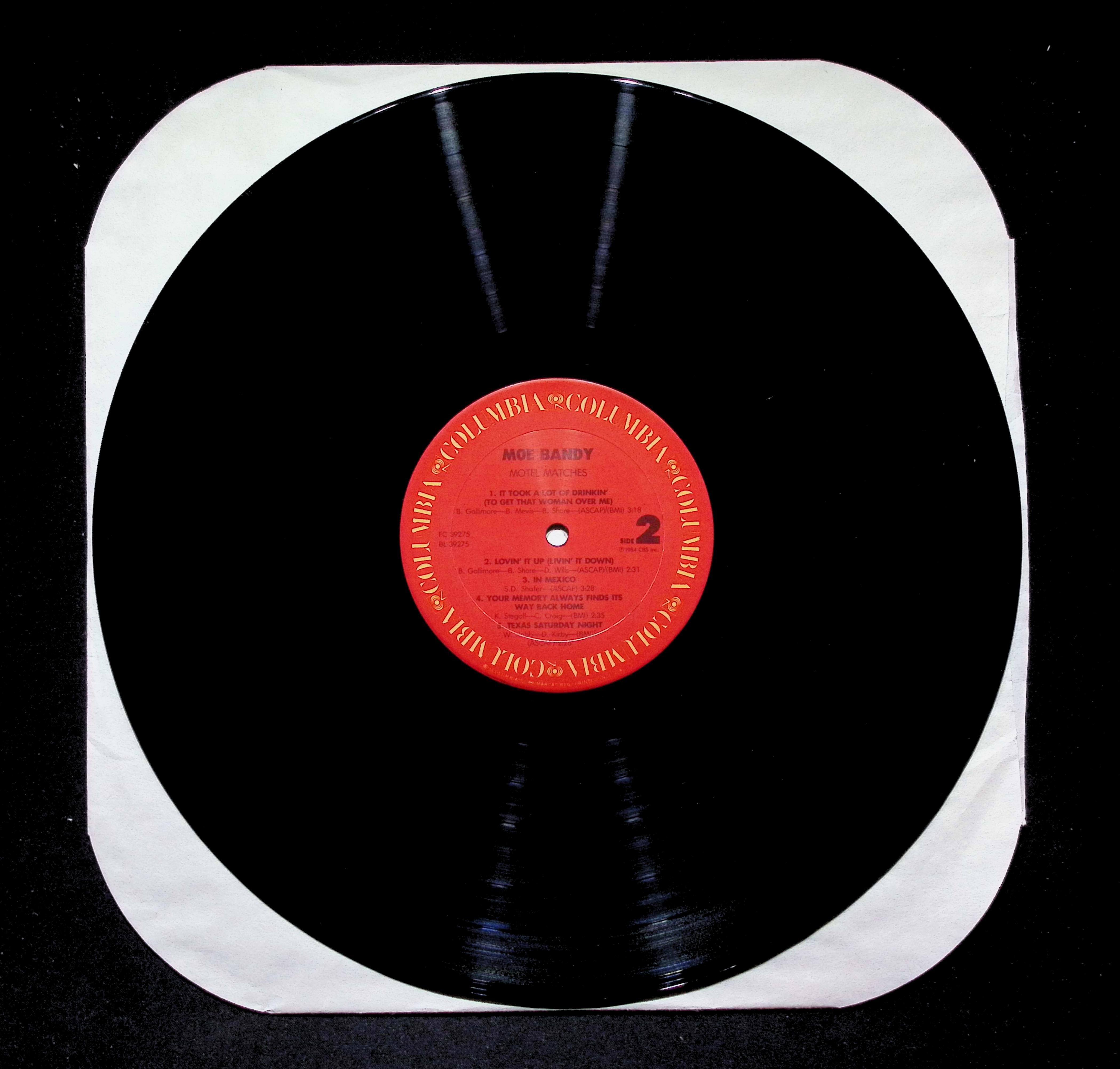 Moe Bandy Motel Matches LP 1984 FC 39275 Folk, World, & Country — image 4