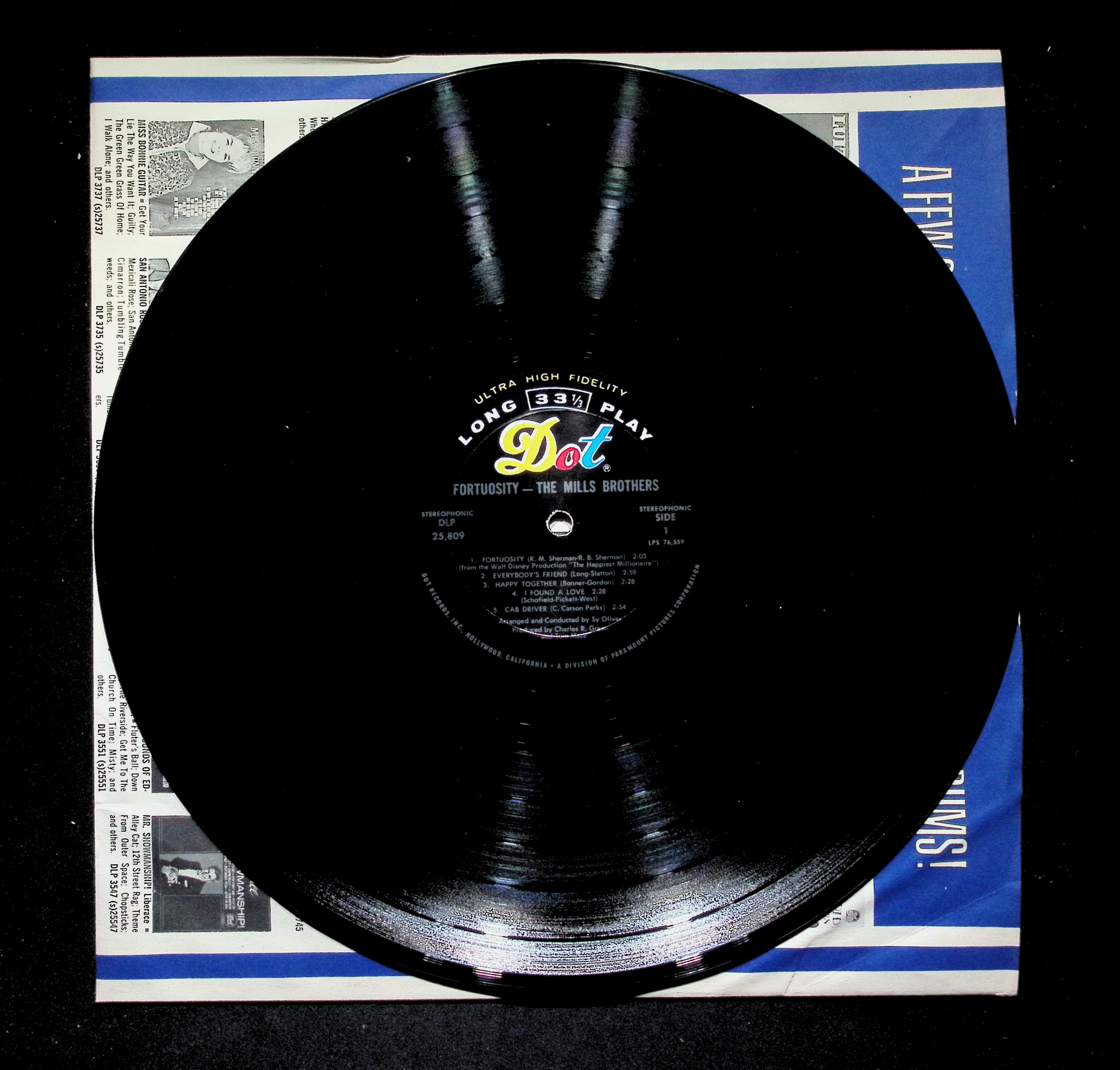 The Mills Brothers Fortuosity LP 1968 DLP 25809 Funk / Soul — image 4