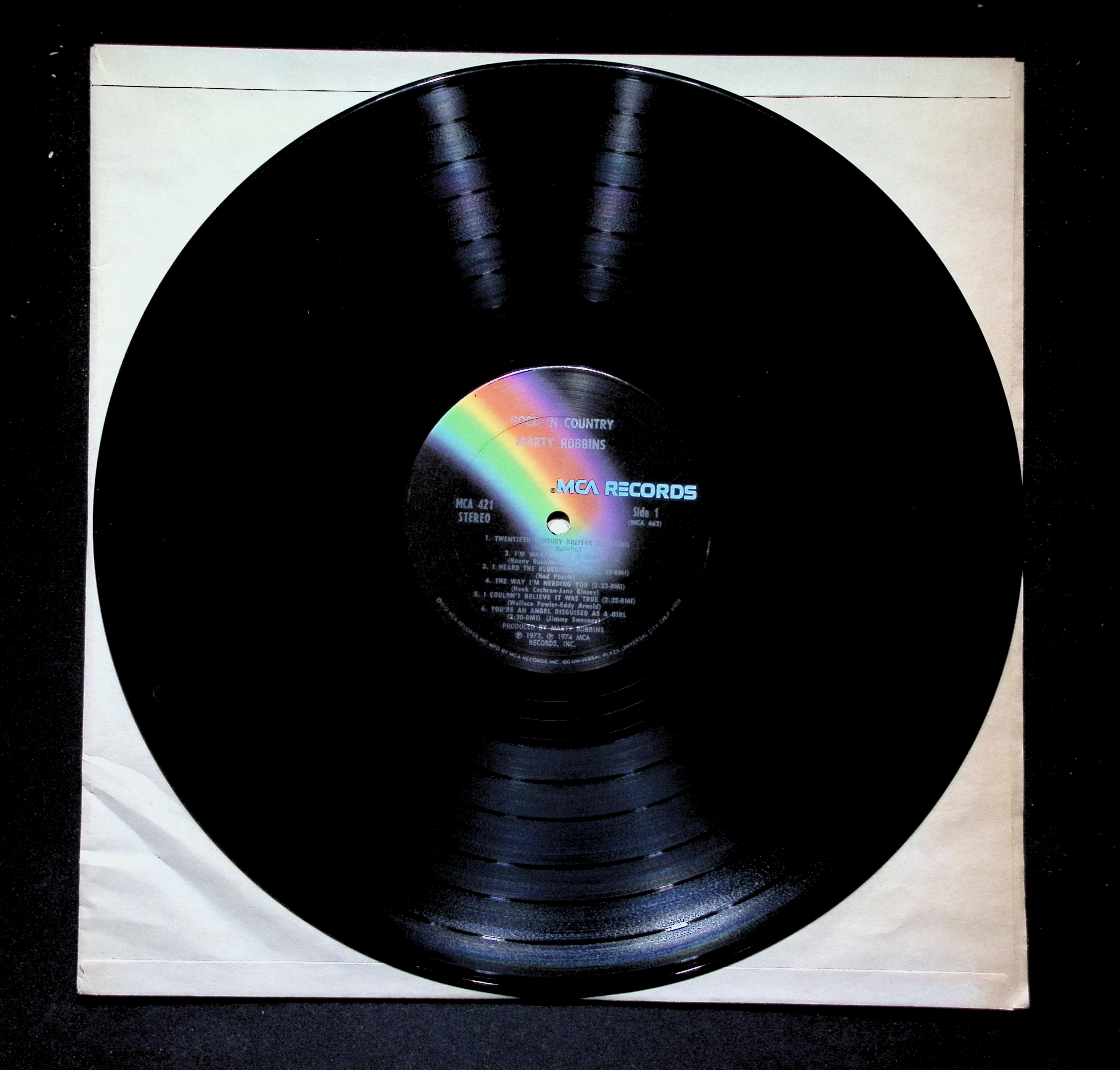 Marty Robbins Good 'N Country LP 1974 MCA 421 Folk, World, & Country — image 5