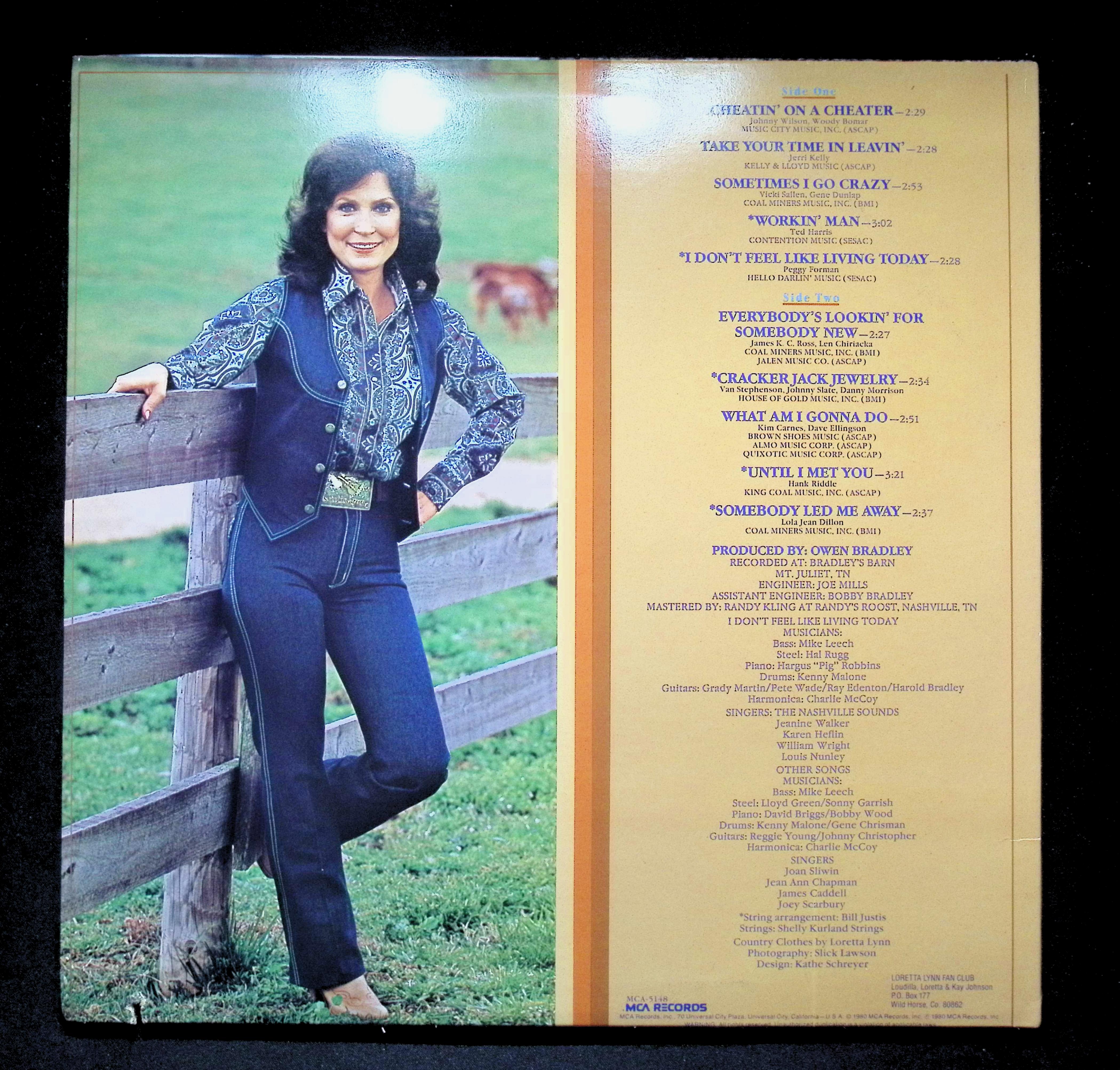 Loretta Lynn Lookin' Good LP 1980 MCA-5148 Folk, World, & Country — image 2