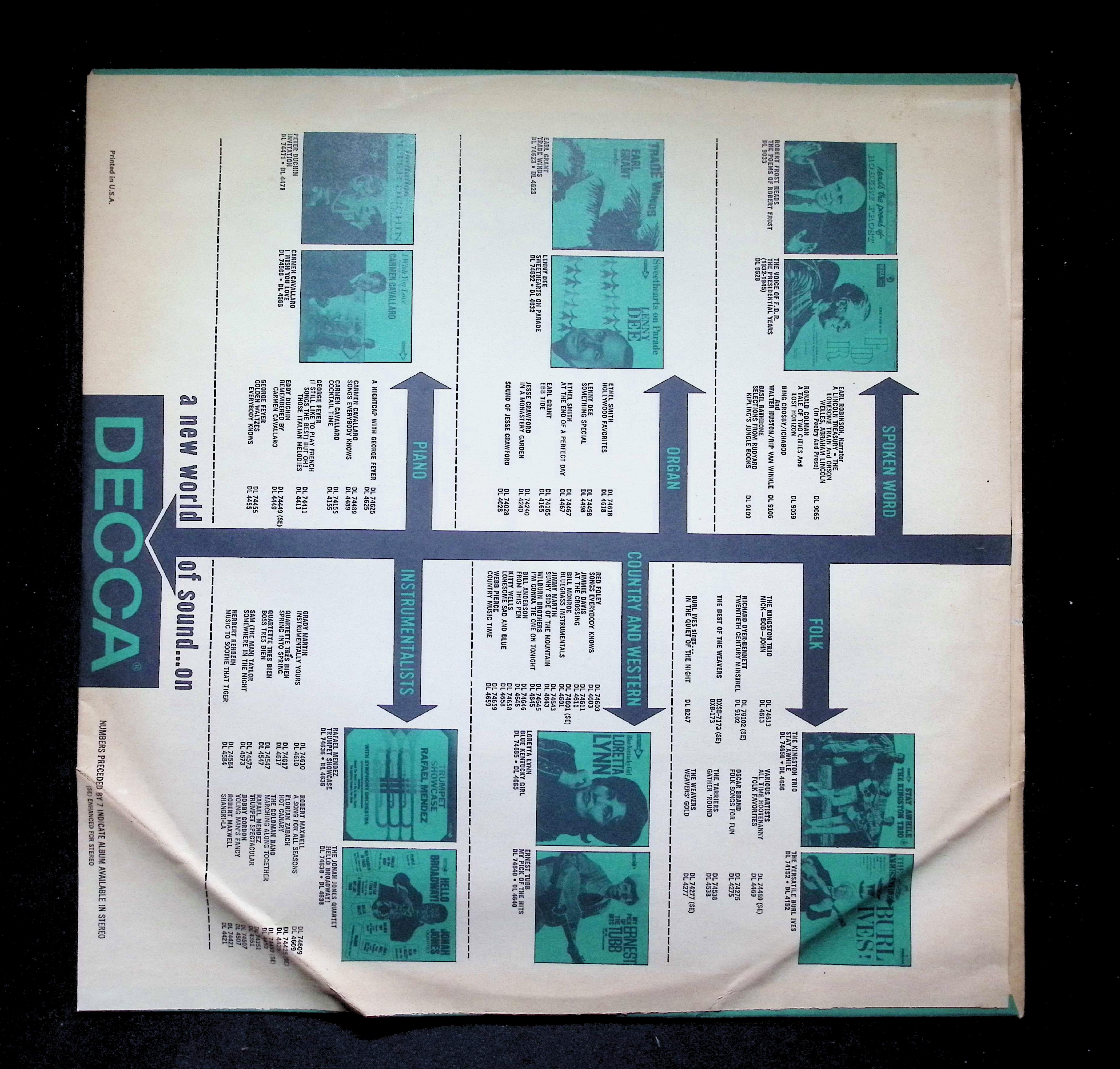 Loretta Lynn I Like 'Em Country LP 1966 DL 4744 Folk, World, & Country — image 3