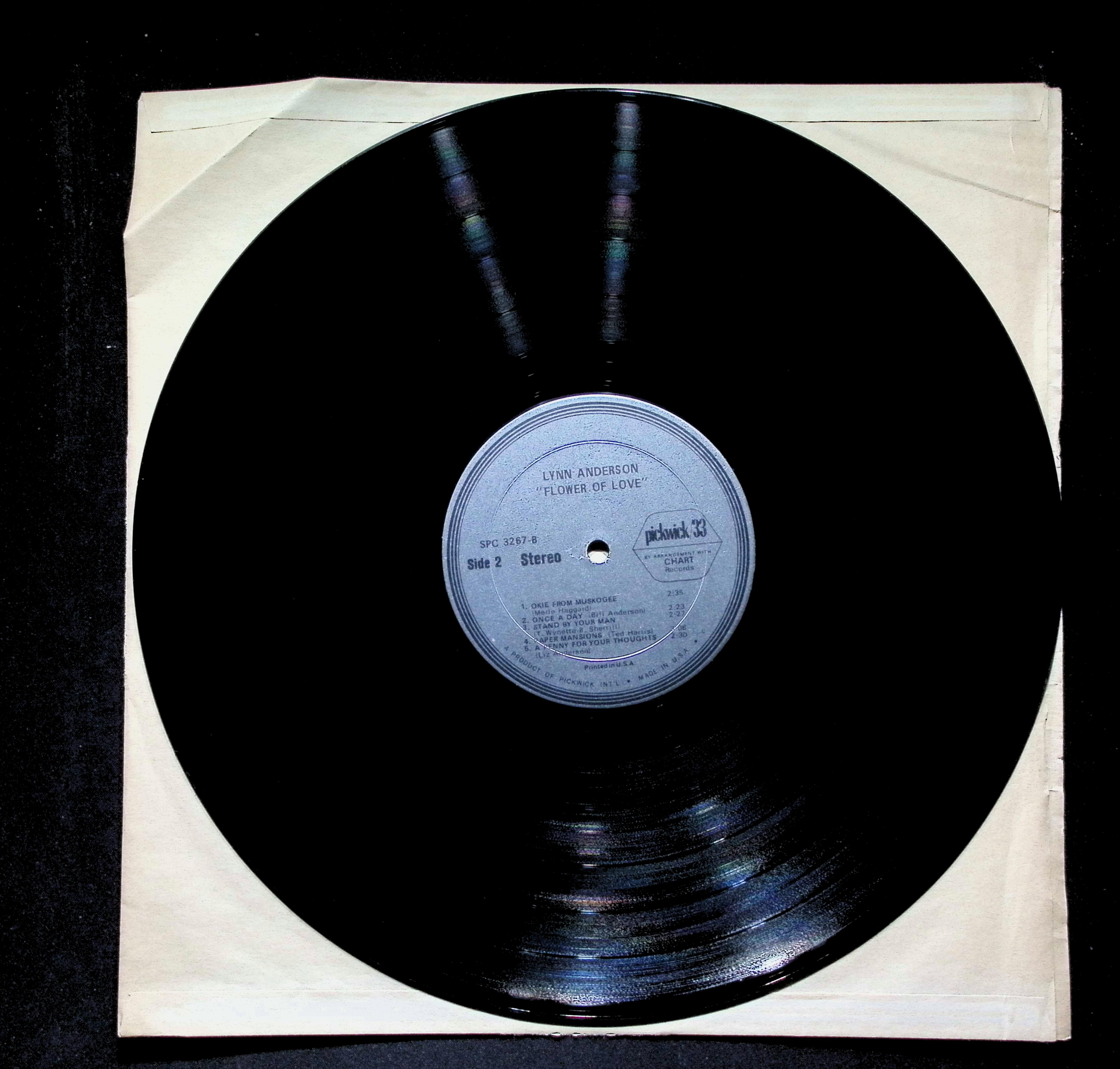 Lynn Anderson Flower Of Love LP 1973 SPC-3267 Folk, World, & Country — image 5