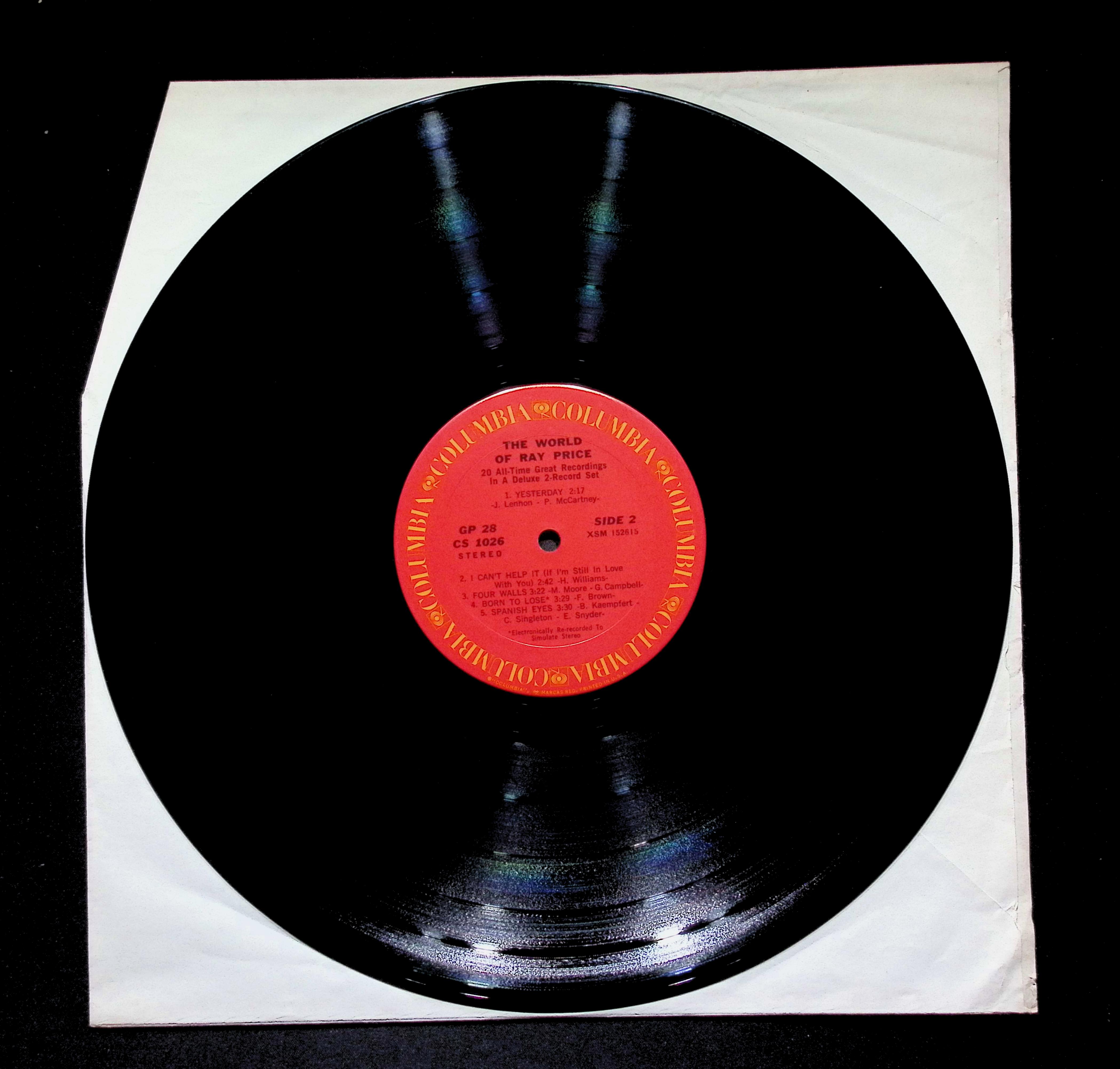 Ray Price The World Of Ray Price LP 1970 GP 28 Folk, World, & Country — image 4