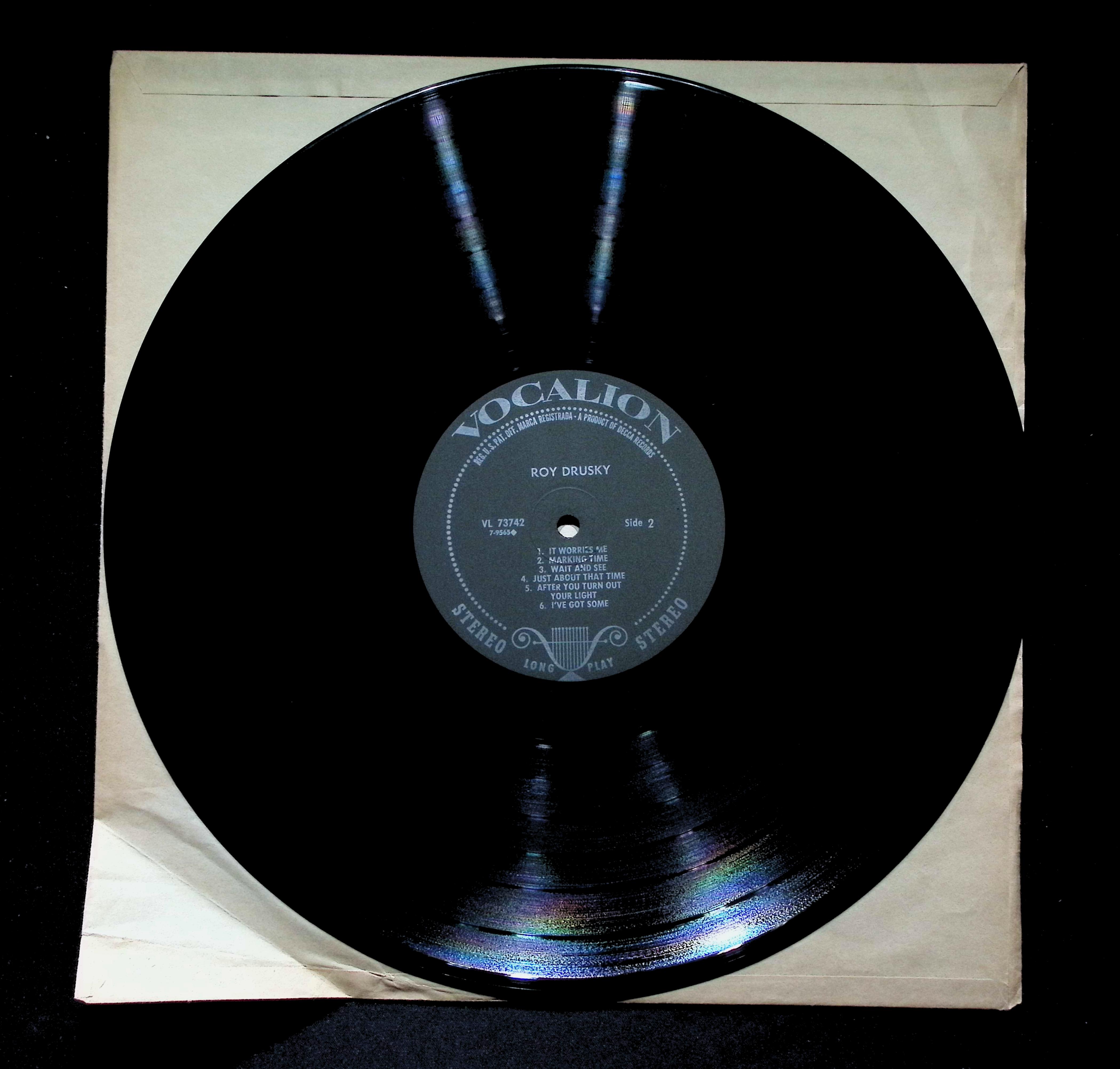 Roy Drusky Roy Drusky LP 1965 VL 73742 Pop — image 5