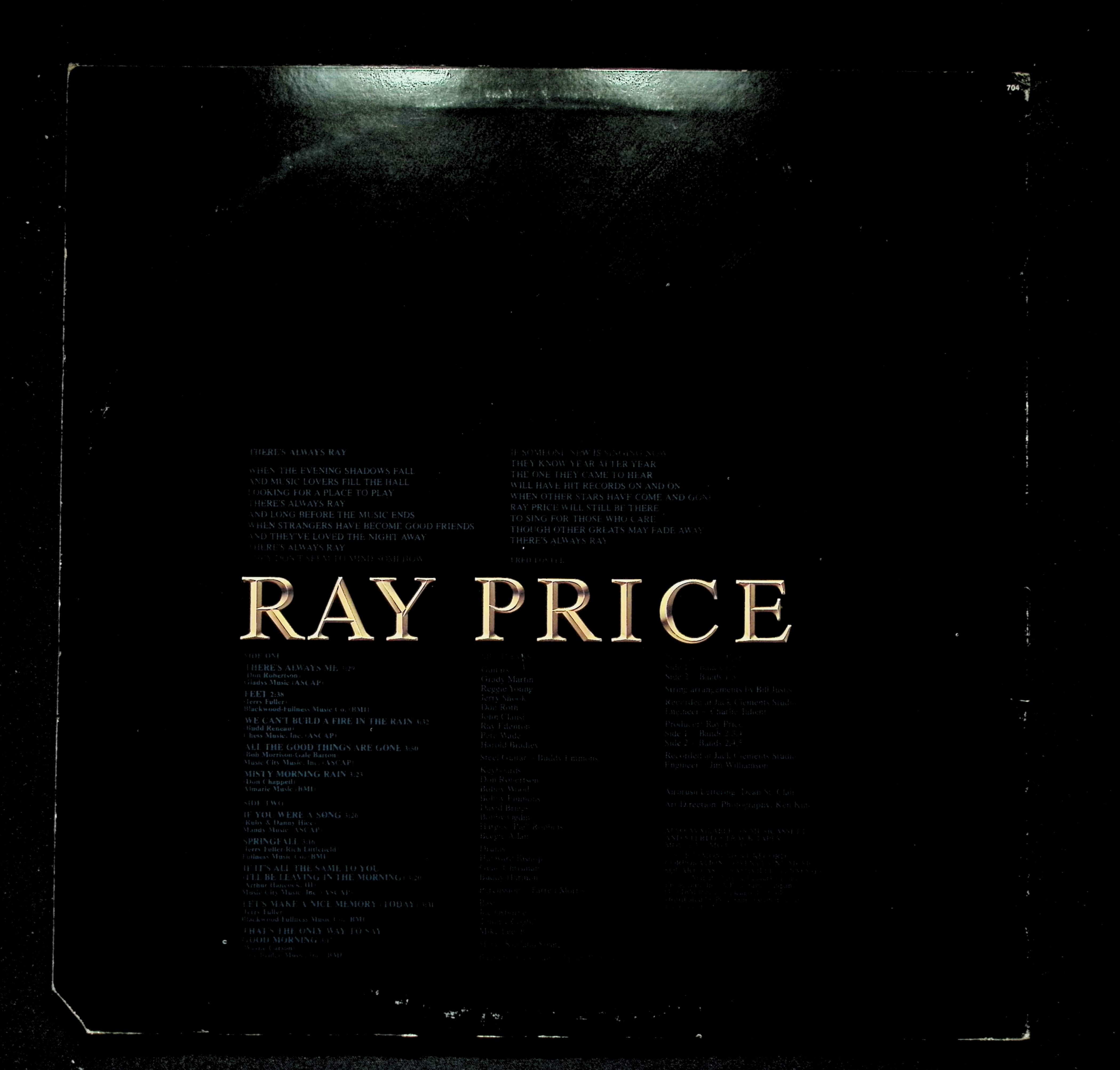 Ray Price There's Always Me LP 1979 MG 7633 Folk, World, & Country — image 2