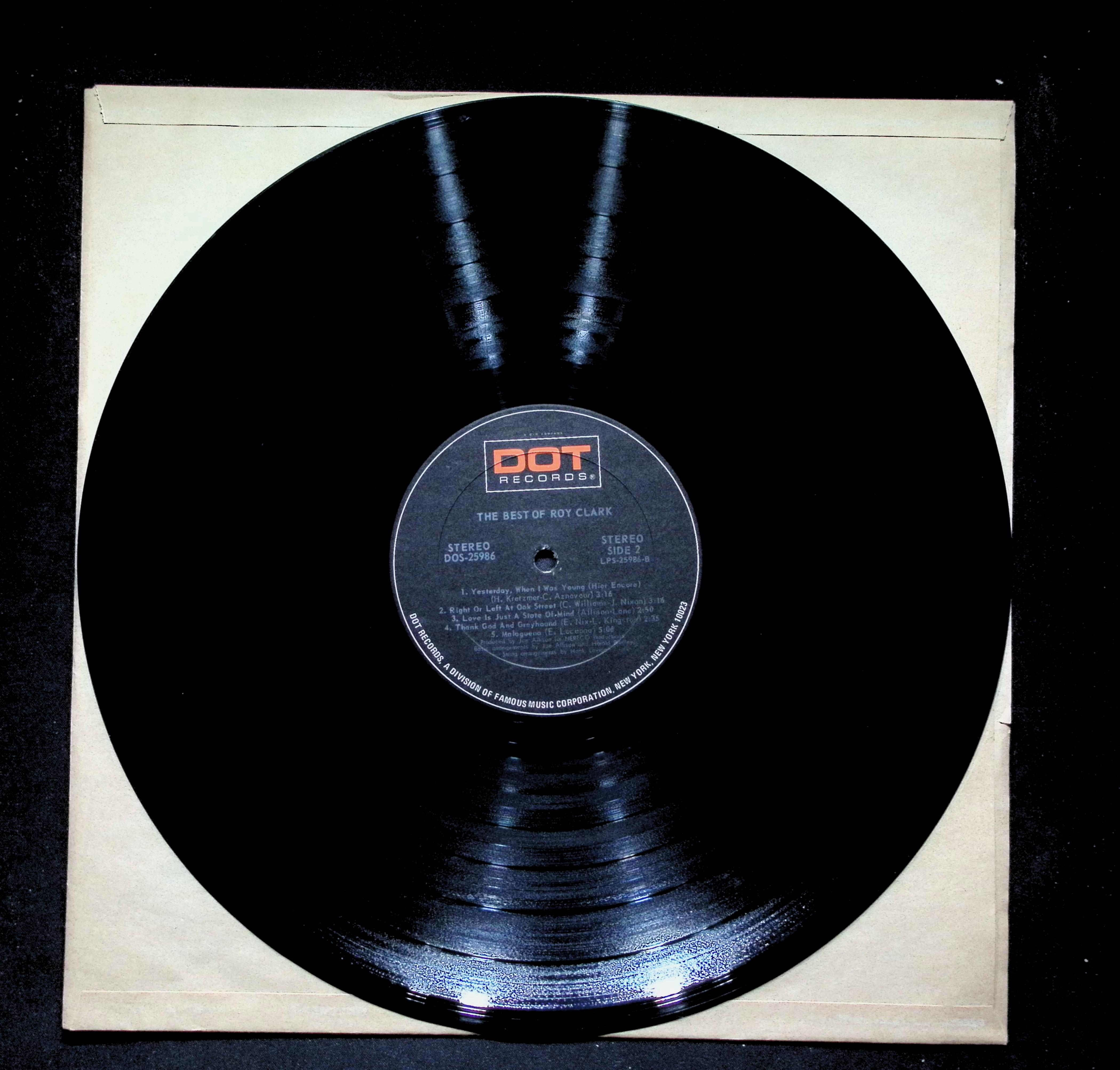 Roy Clark The Best Of Roy Clark LP 1971 DOS-25986 Folk, World, & Country — image 5