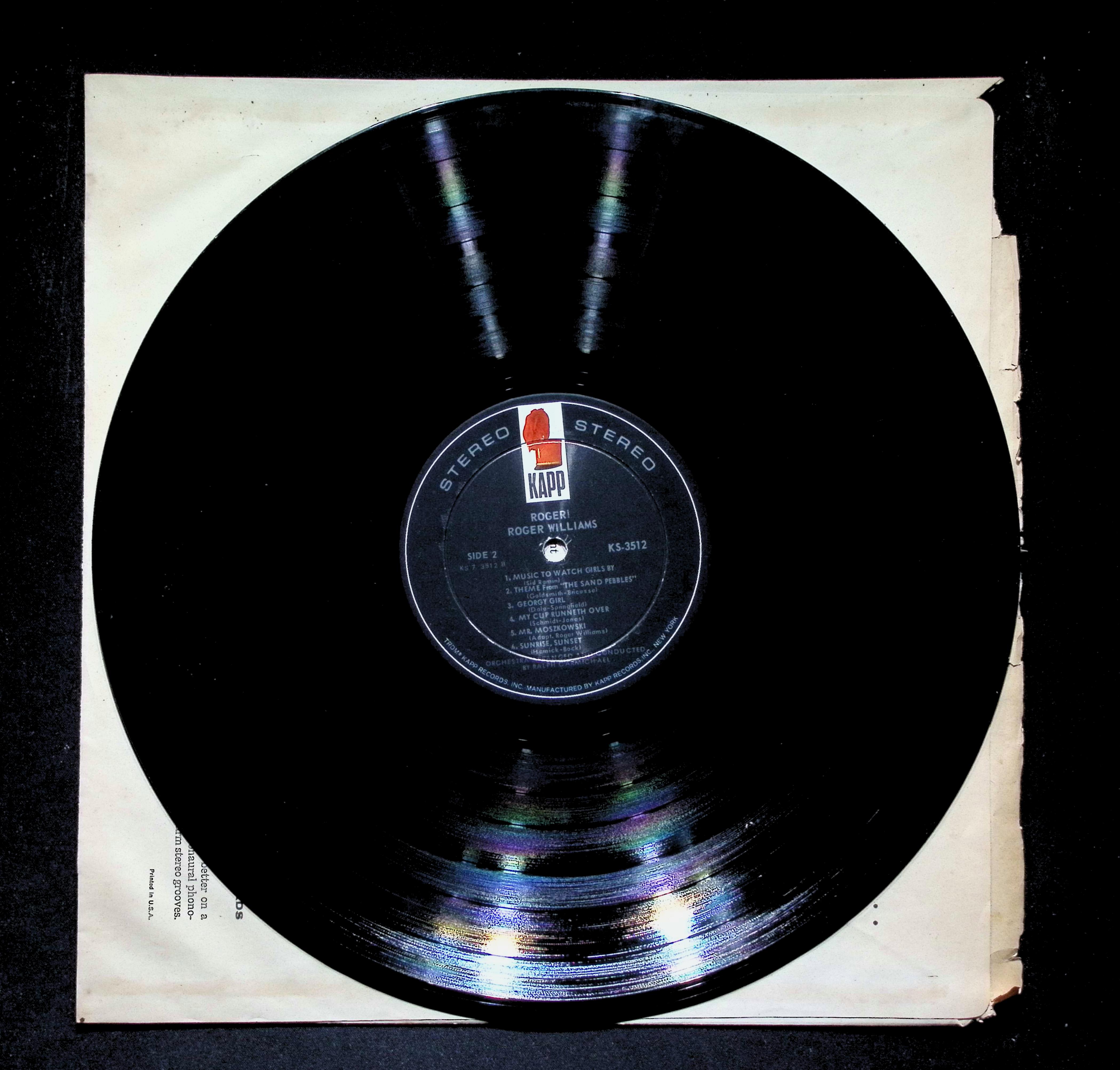 Roger Williams Roger! LP 1967 KS-3512 Jazz — image 4