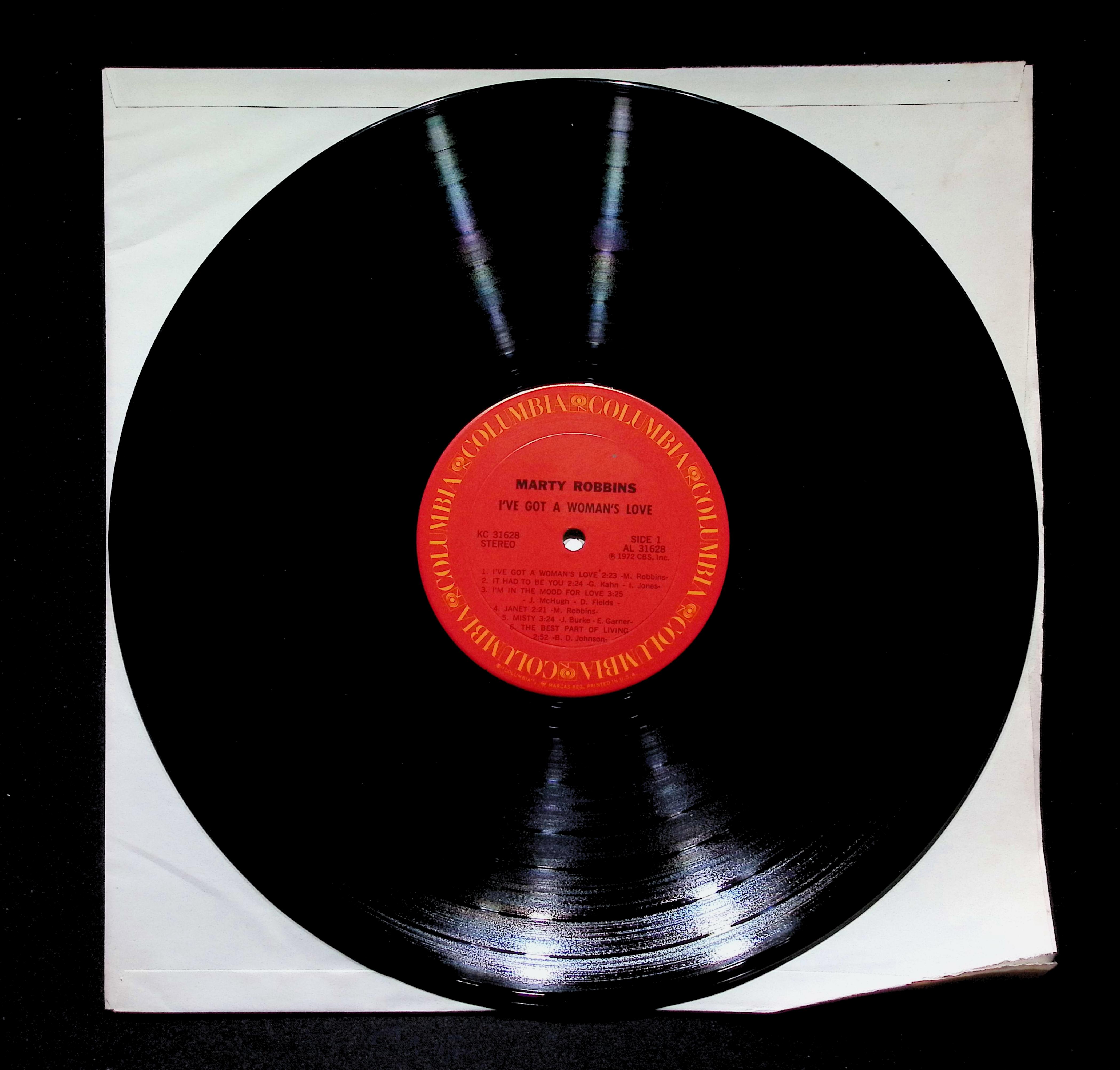 Marty Robbins I've Got A Woman's Love LP 1972 KC 31628 Folk, World — image 5