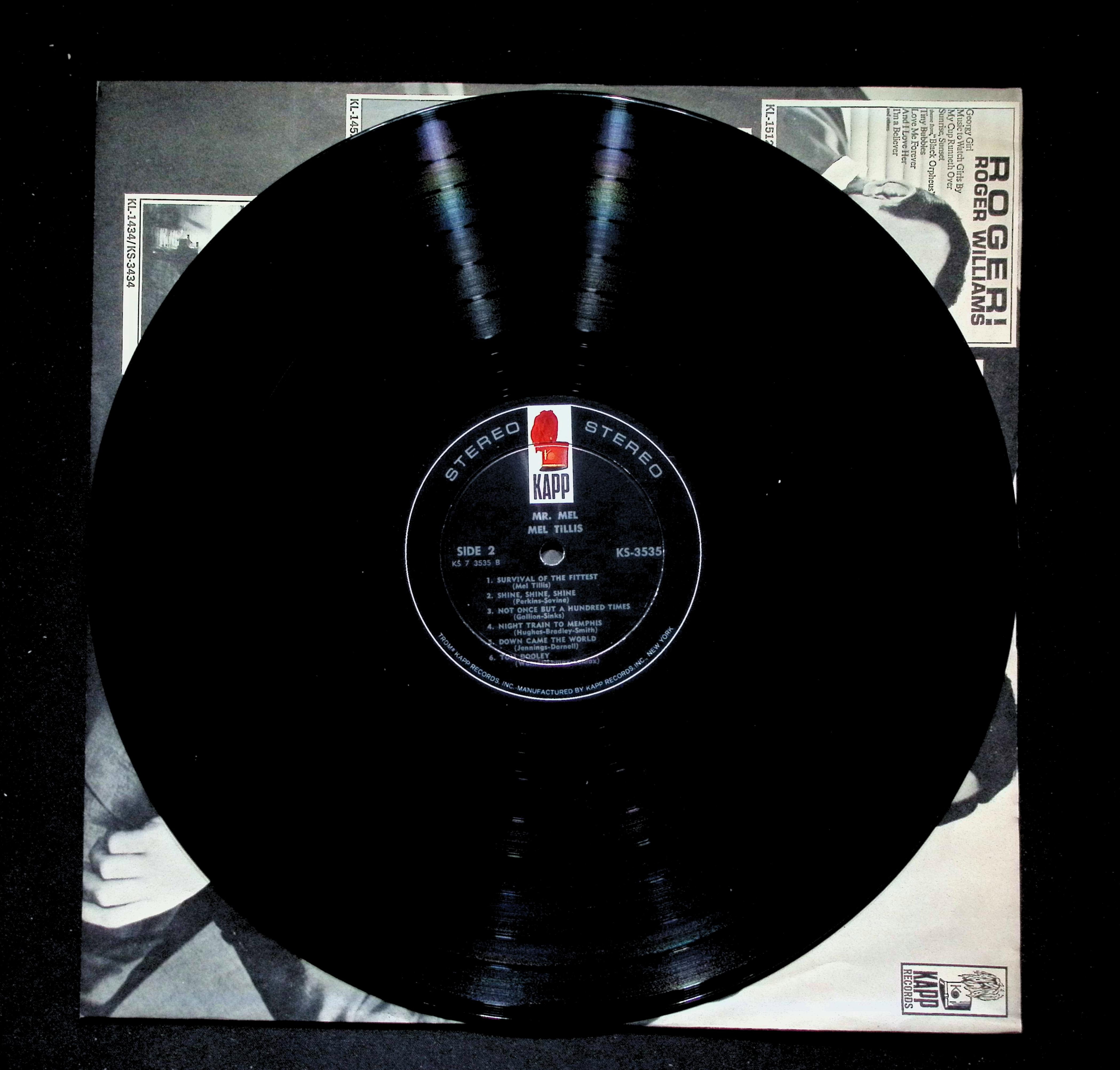 Mel Tillis Mr. Mel LP 1967 KS-3535 Folk, World, & Country — image 4