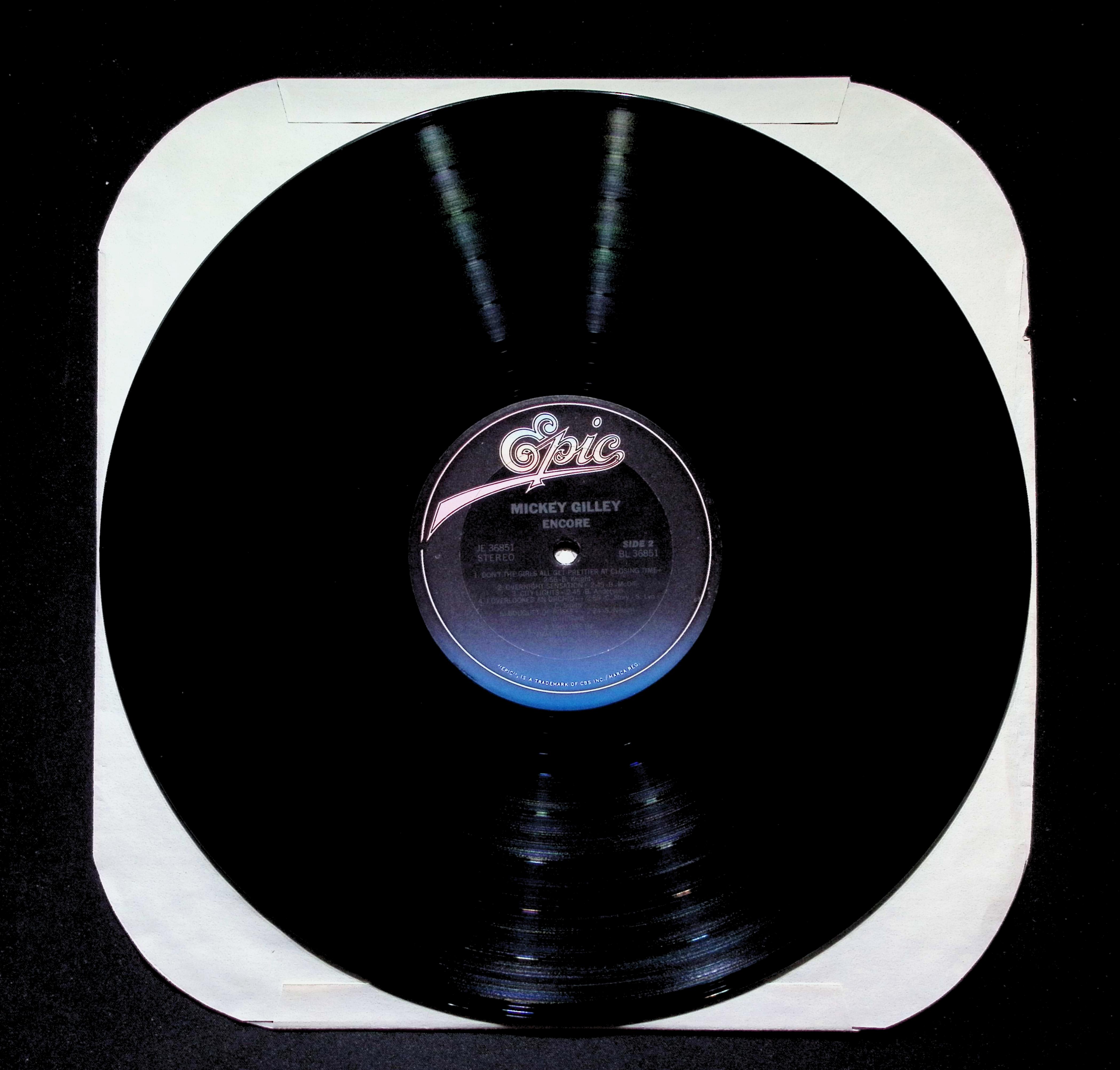 Mickey Gilley Encore LP 1980 JE 36851 Folk, World, & Country — image 5