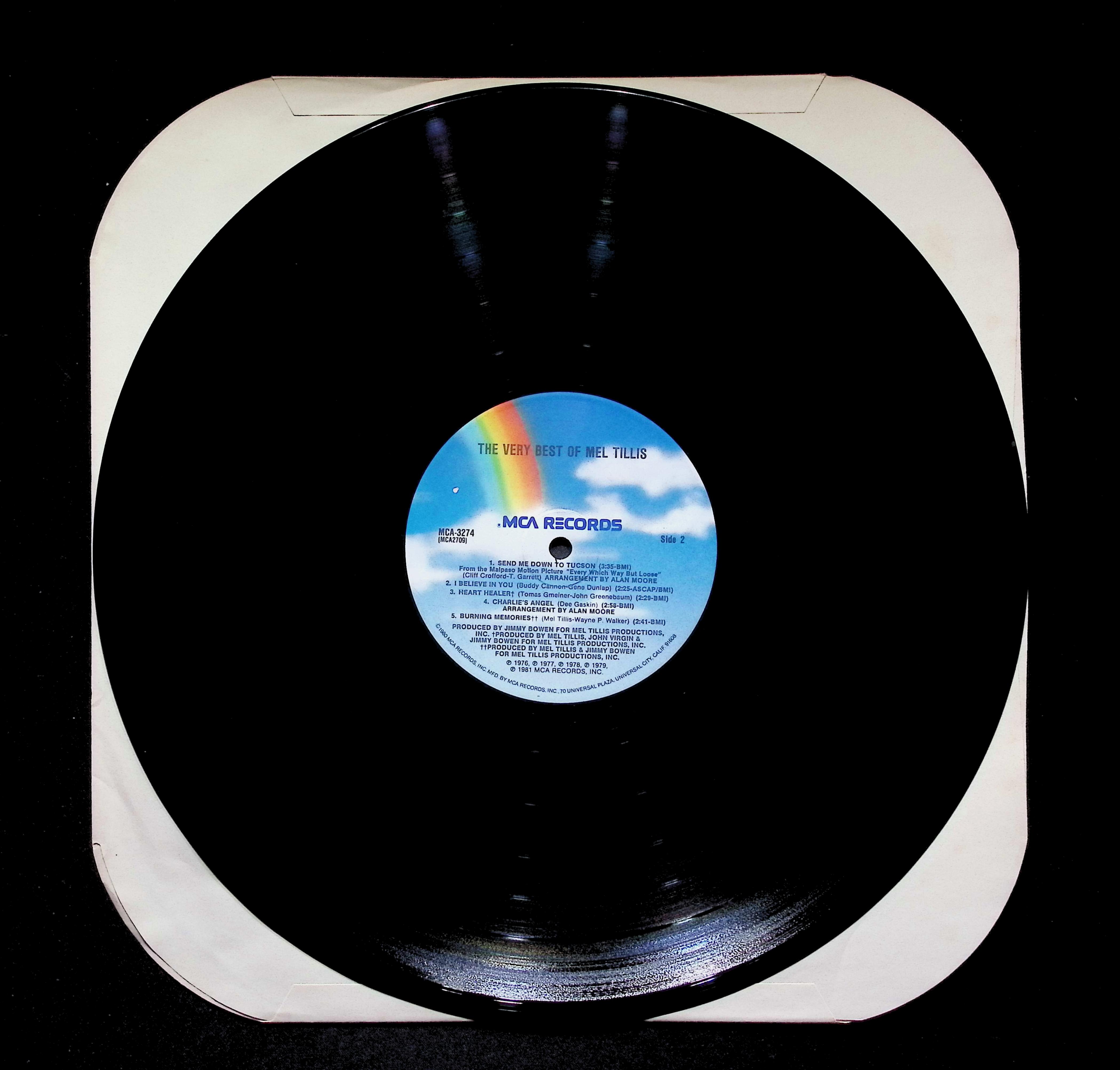 Mel Tillis The Very Best Of Mel Tillis LP 1981 MCA-3274 Folk, World, & Country — image 4