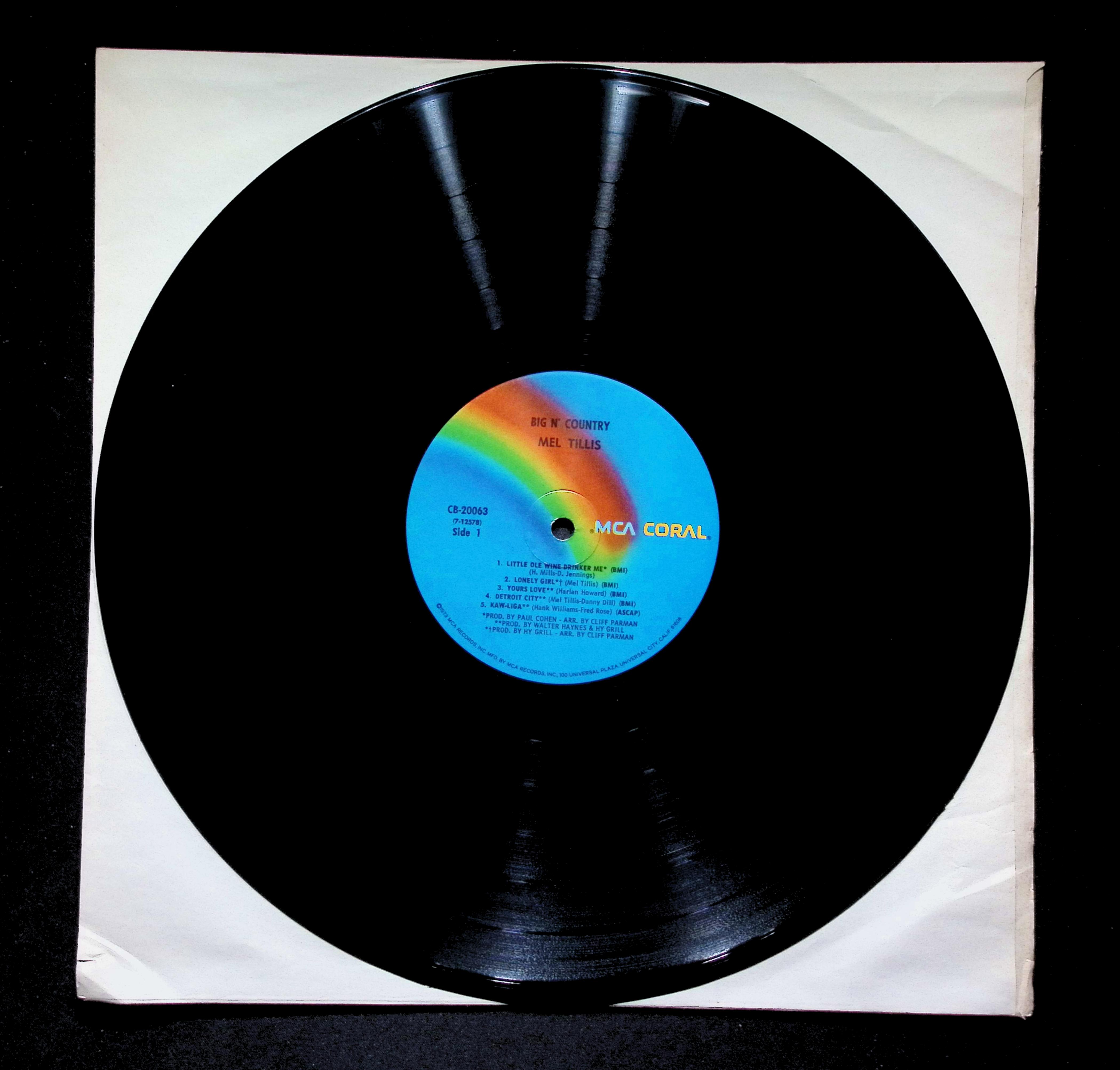 Mel Tillis Big N' Country LP 1979 CB-20063 Folk, World, & Country — image 5