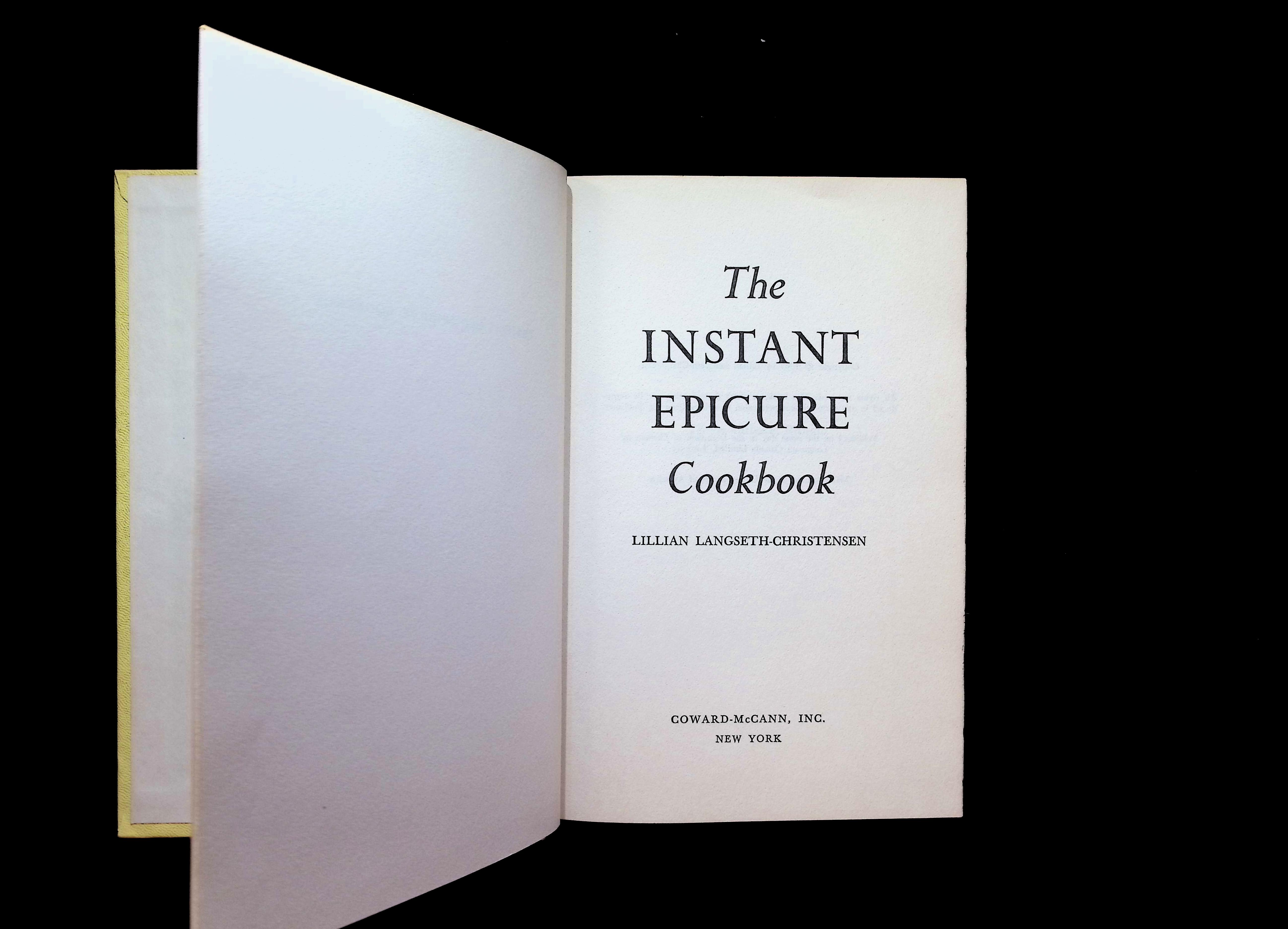 The Instant Epicure Cookbook — image 2
