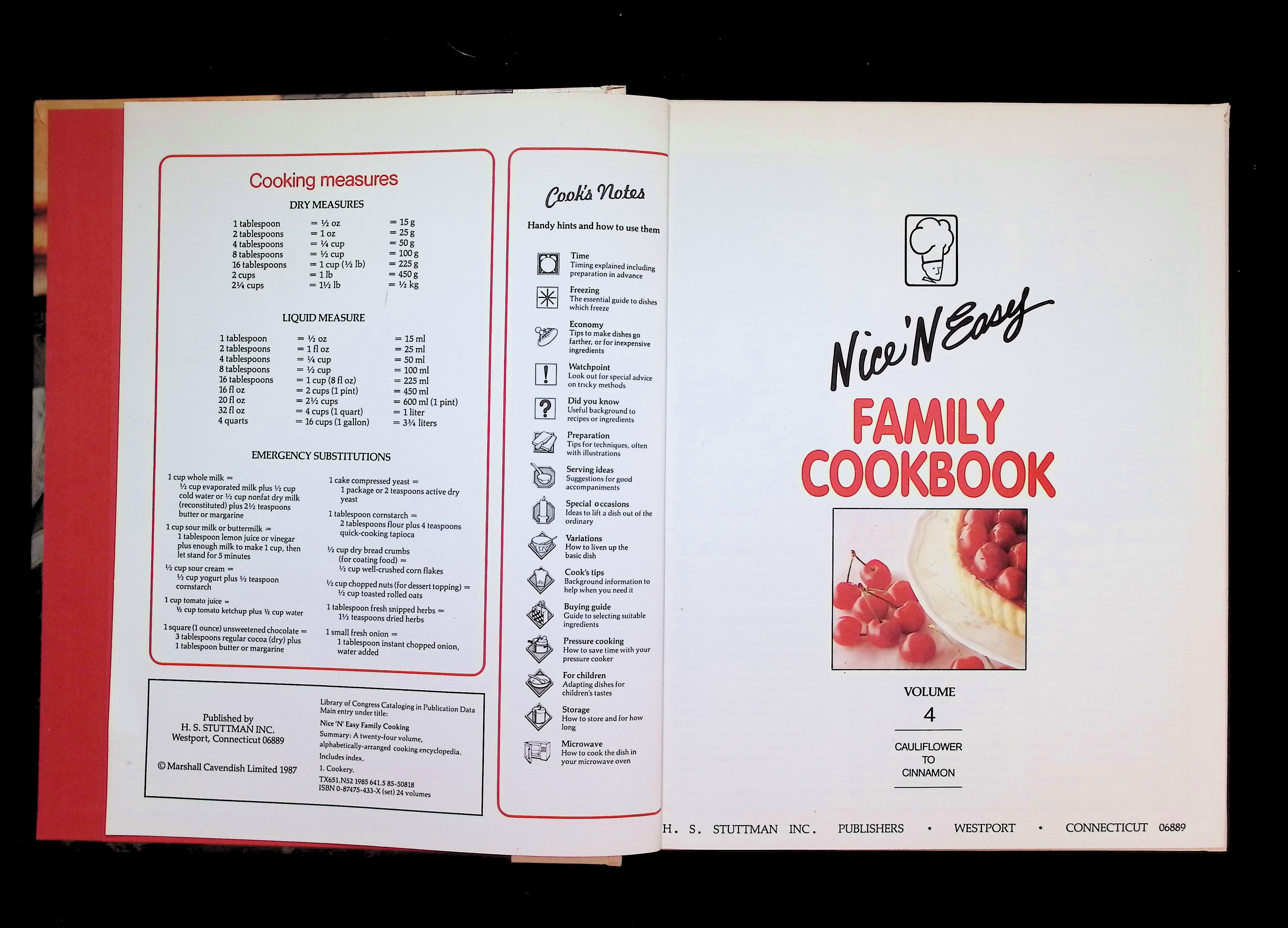 Nice 'N Easy Family Cookbook VOLUME 4- CAULIFLOWER TO CINNAMON — image 3