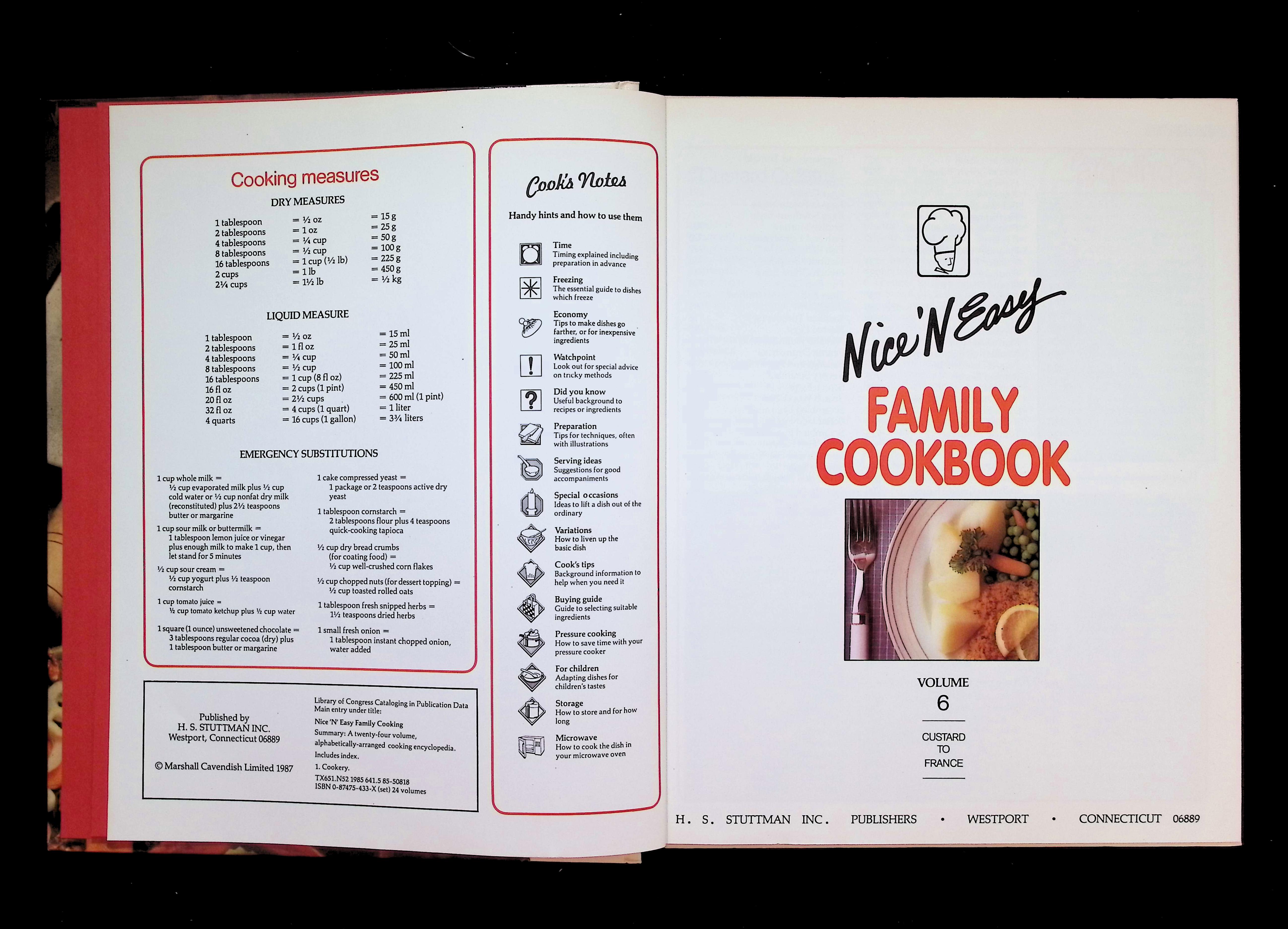 Nice 'N Easy Family Cookbook Volume 6, Custard to France  — image 3