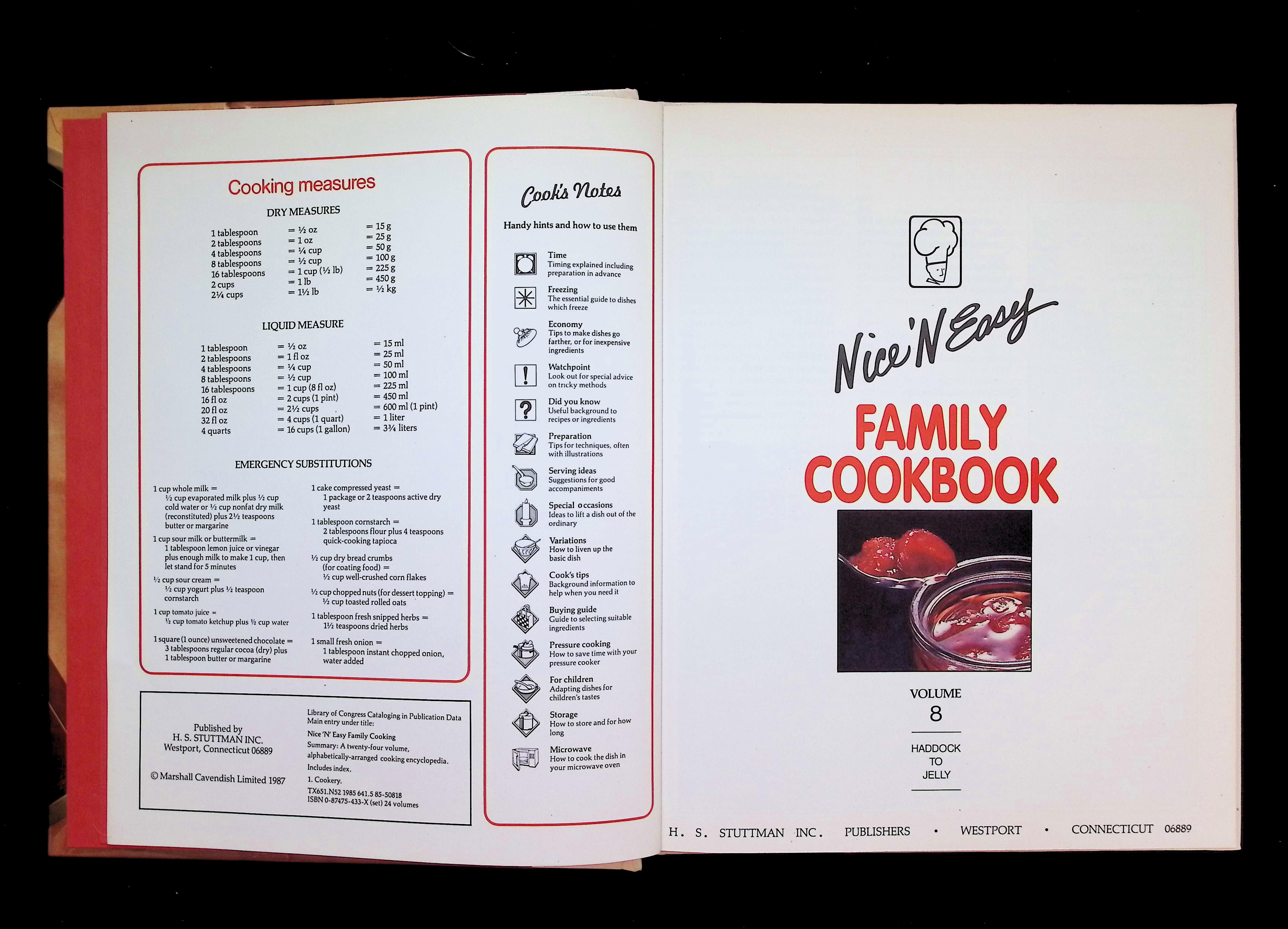 Nice 'N Easy Family Cookbook VOLUME 8-HADDOCK TO JELLY — image 3