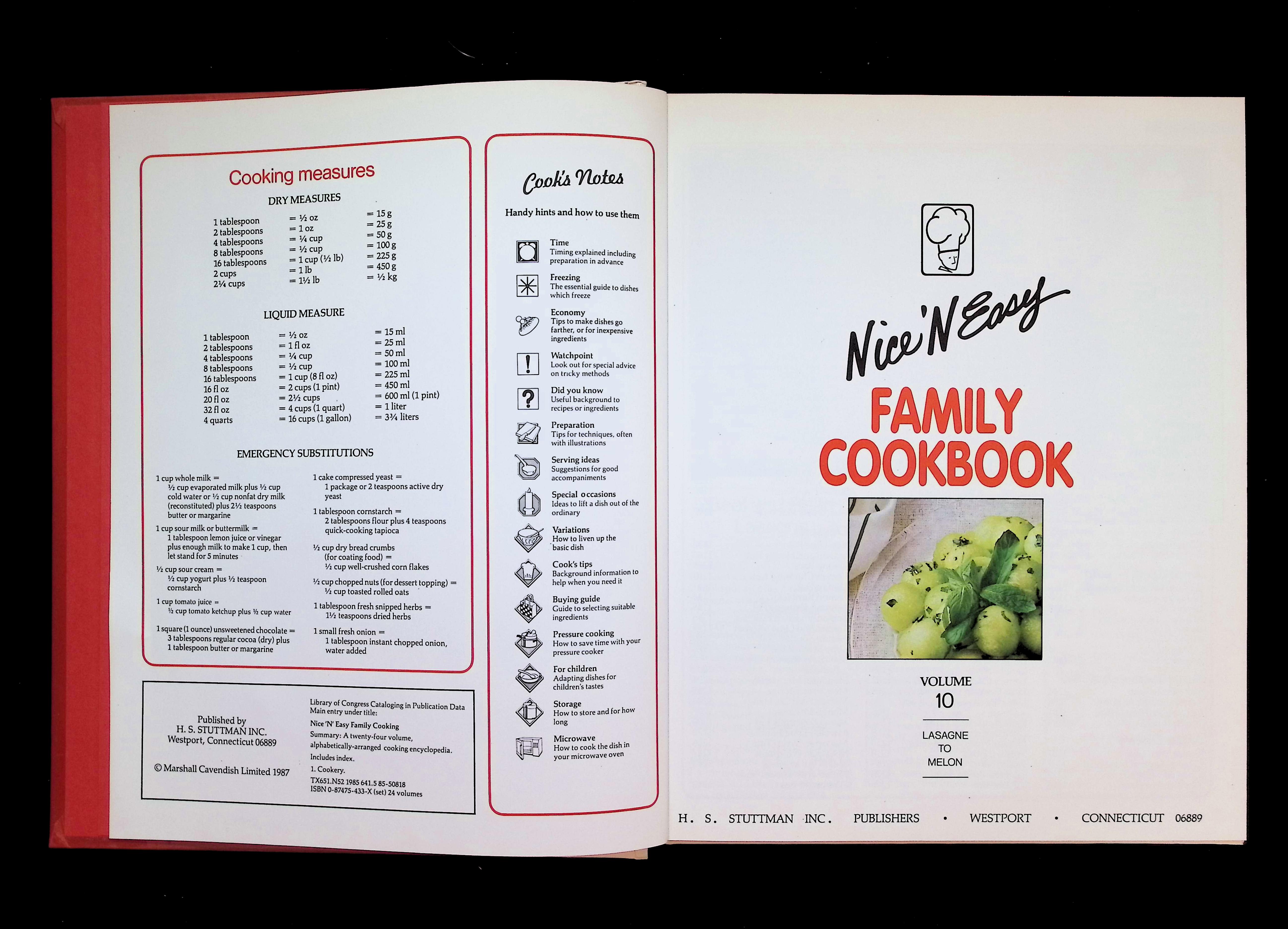 Nice 'N Easy Family Cookbook Volume 10 LASAGNE TO MELON  — image 3