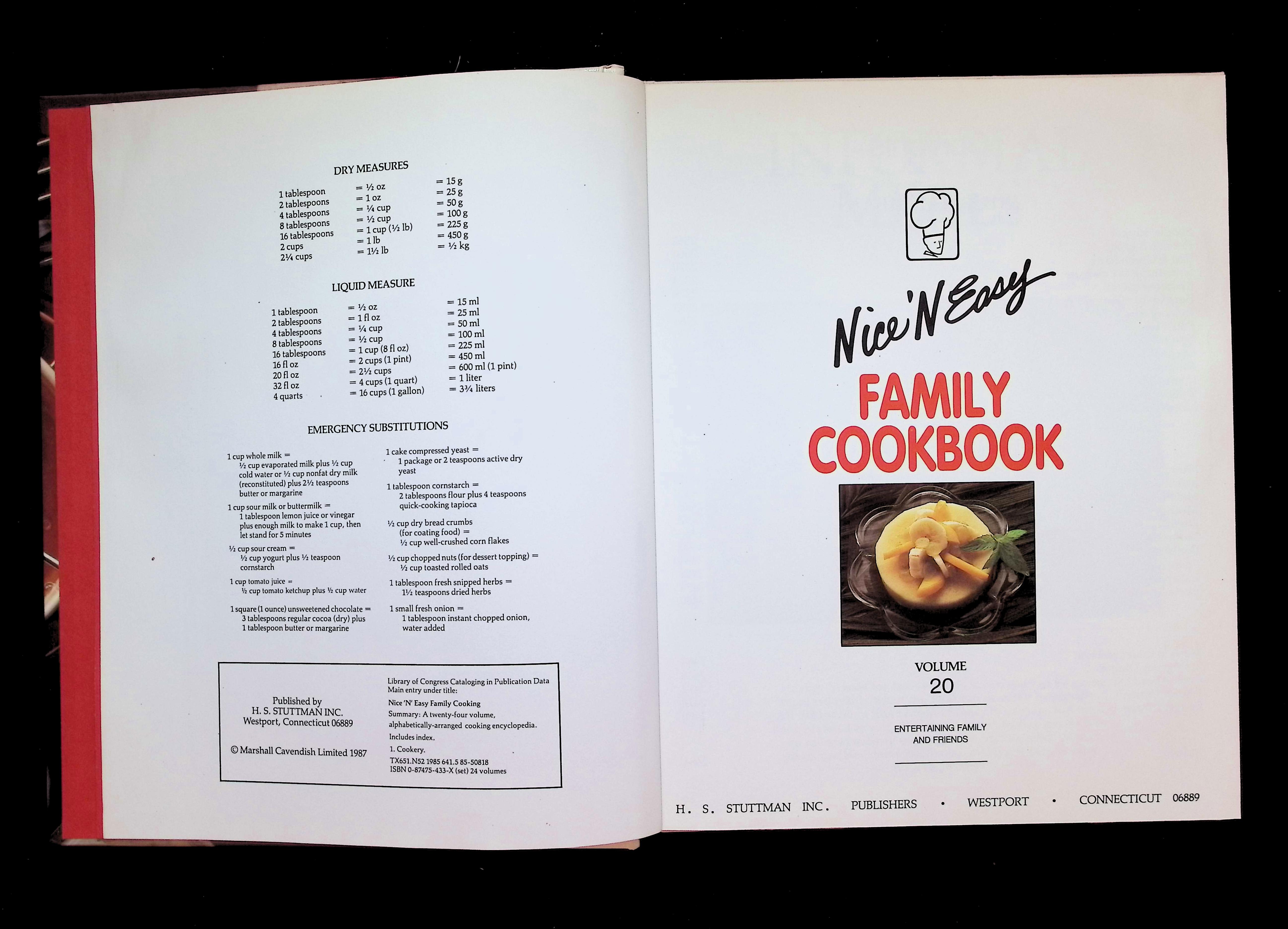 Nice 'N Easy Family Cookbook volume 20- Entertaining family and friends — image 3
