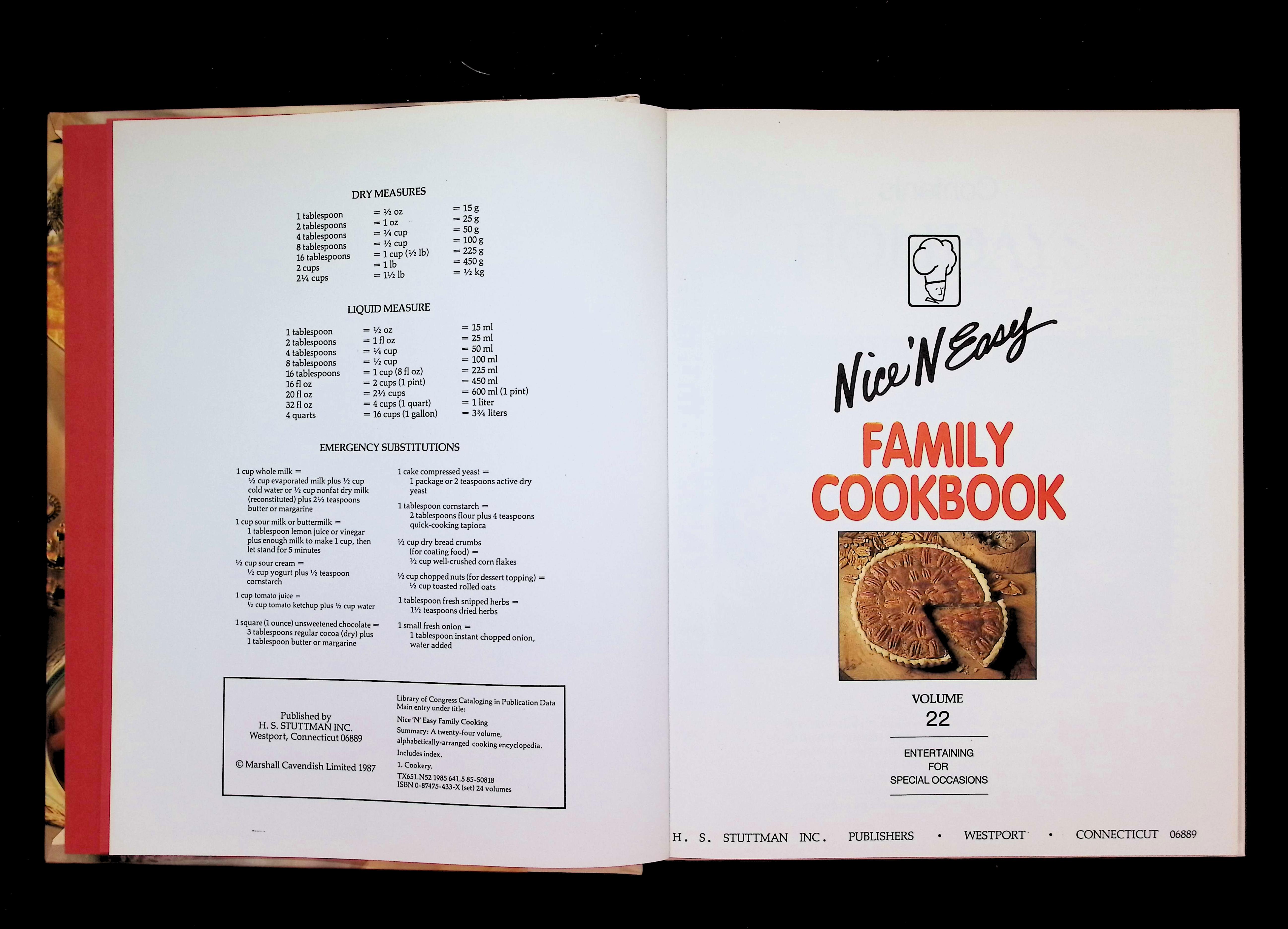 Nice 'N Easy Family Cookbook, Volume 22: Entertaining for Special Occasions — image 3