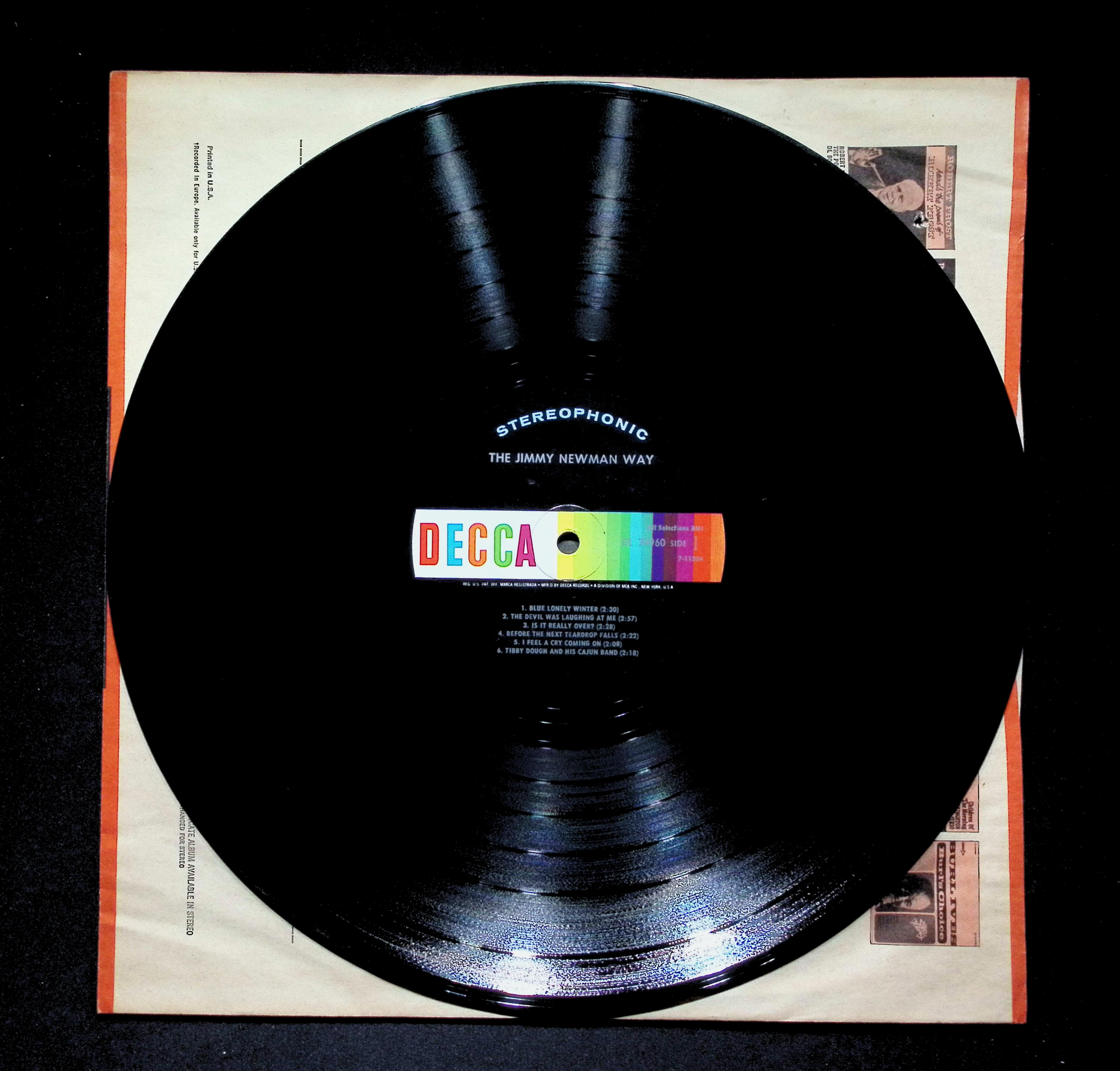 Jimmy C. Newman The Jimmy Newman Way LP 1967 DL 74960 Folk, World — image 5