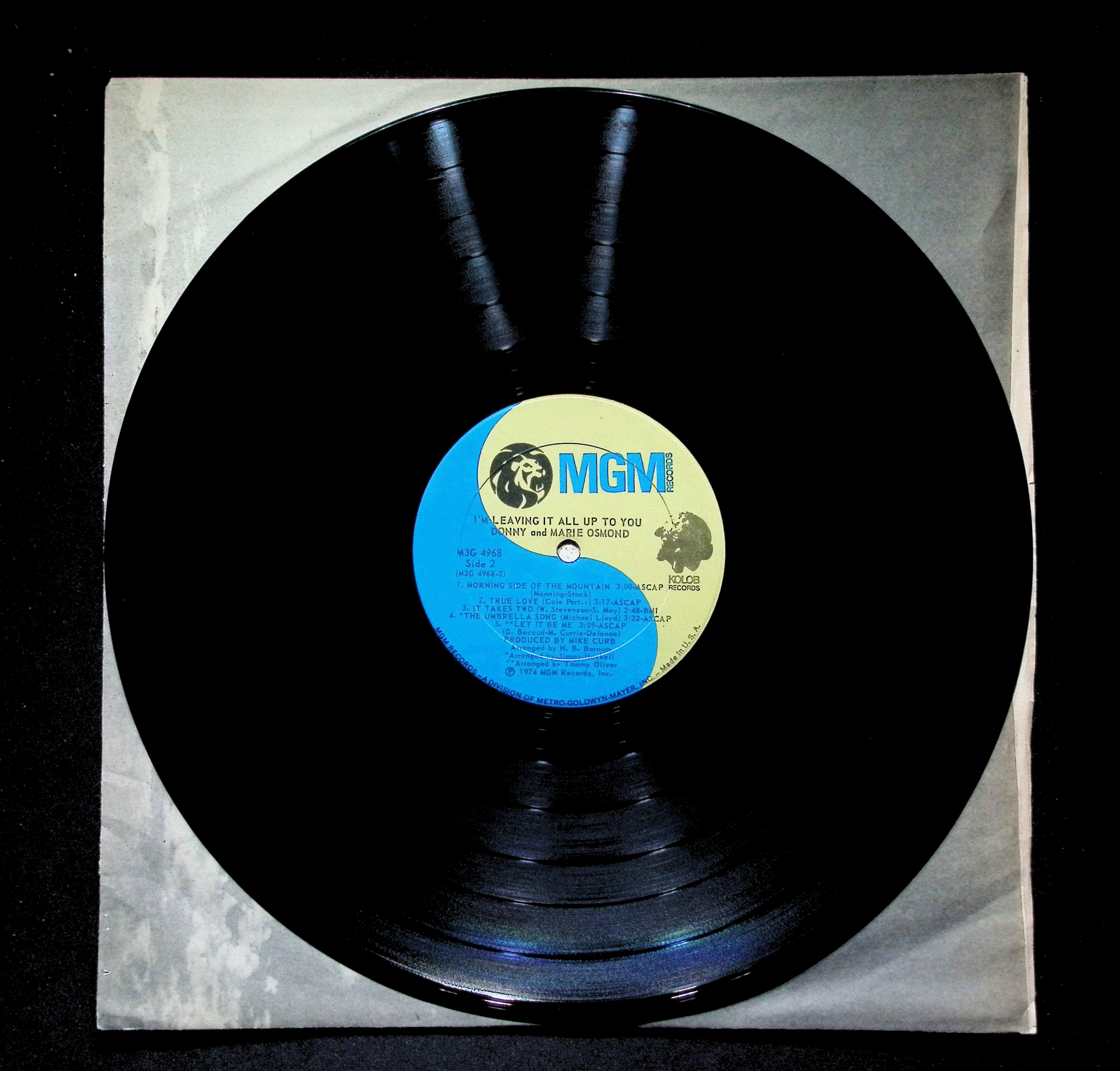 Donny & Marie Osmond I'm Leaving It All Up To You LP 1974 M3G 4968 Pop — image 4