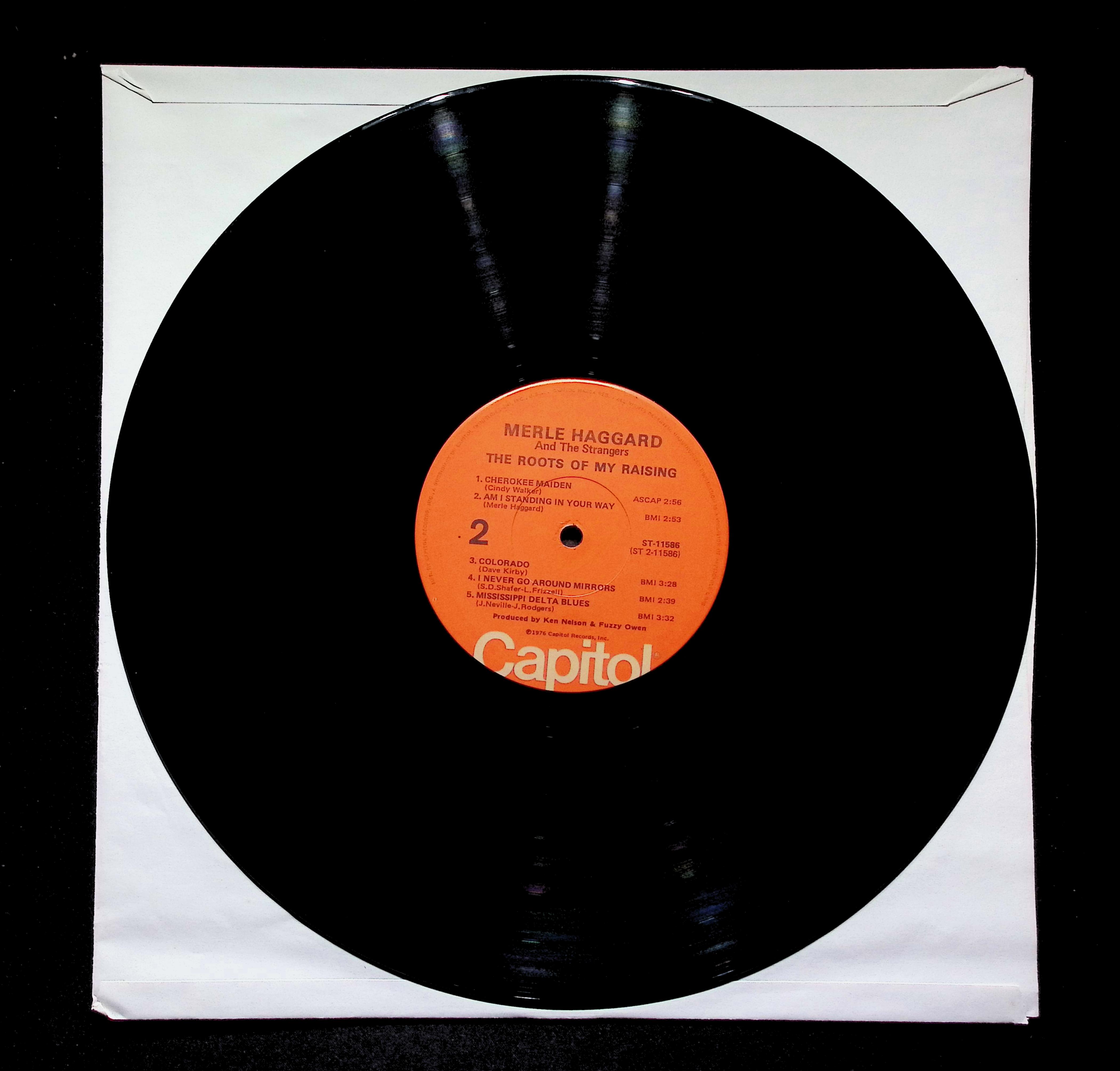 Merle Haggard The Roots Of My Raising LP 1976 ST-11586 Folk, World — image 4