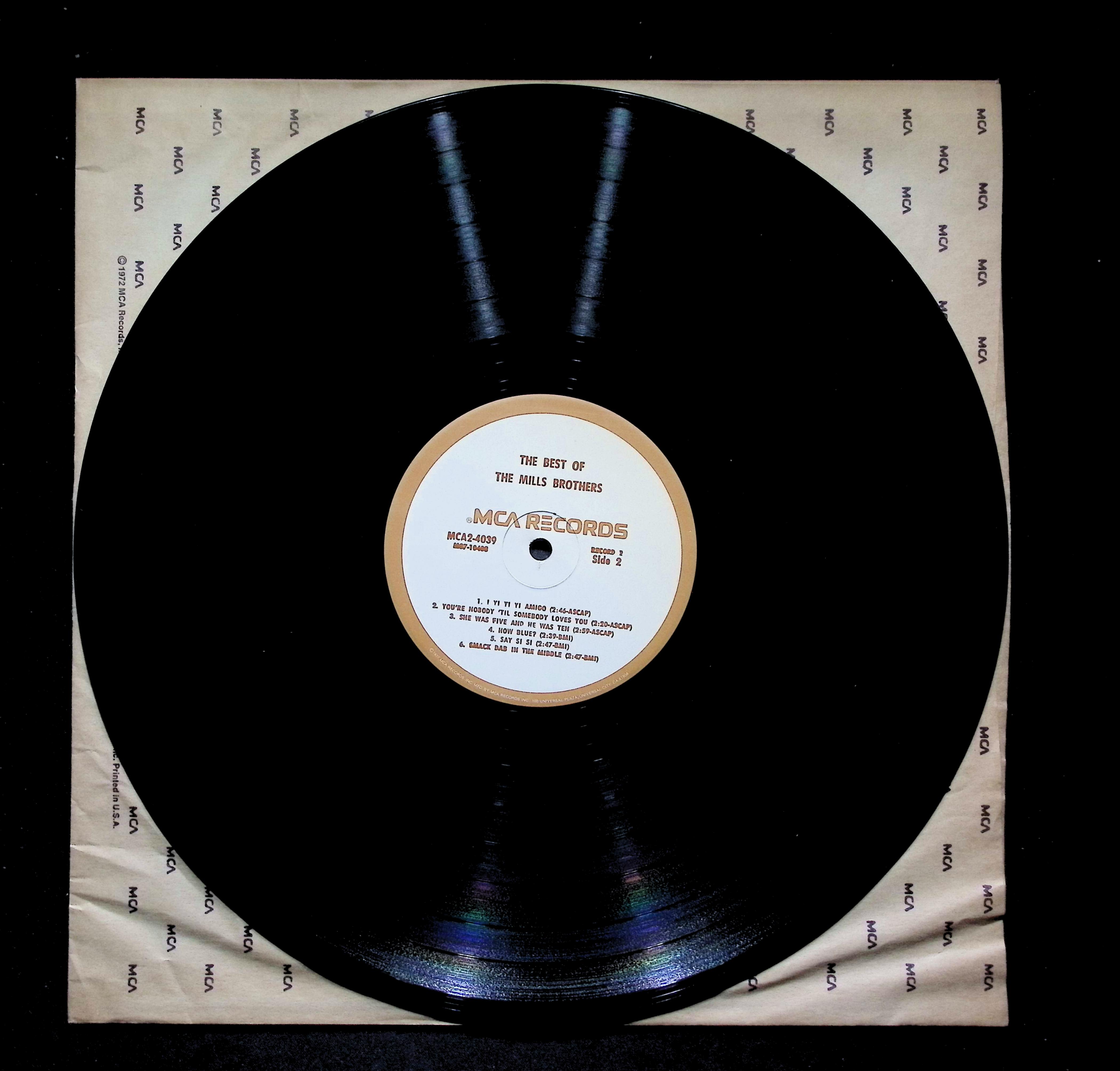 The Mills Brothers The Best Of The Mills Brothers LP 1980 MCA2-4039 Jazz — image 4