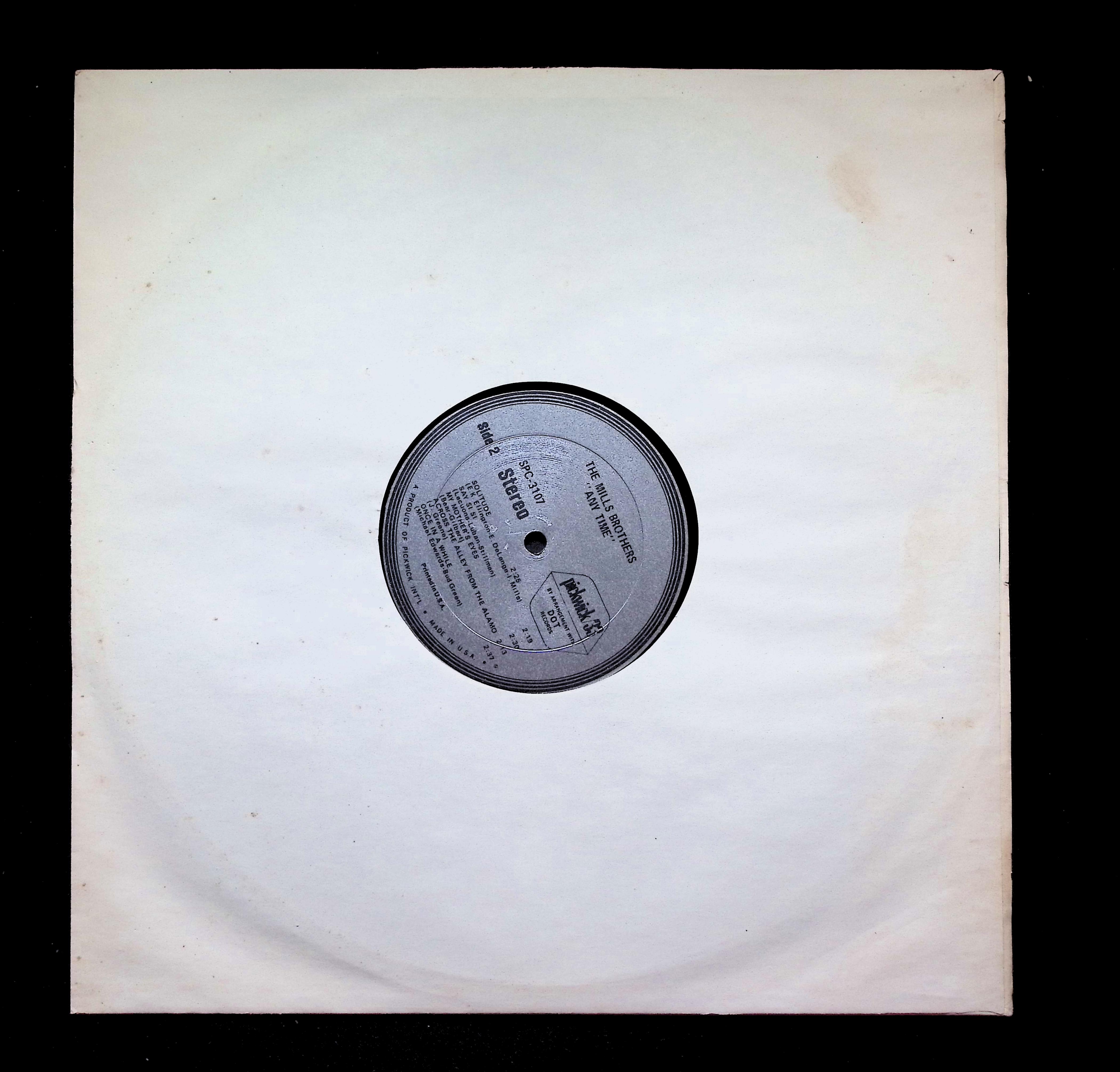 The Mills Brothers Anytime! LP 0 SPC-3107 Blues — image 3