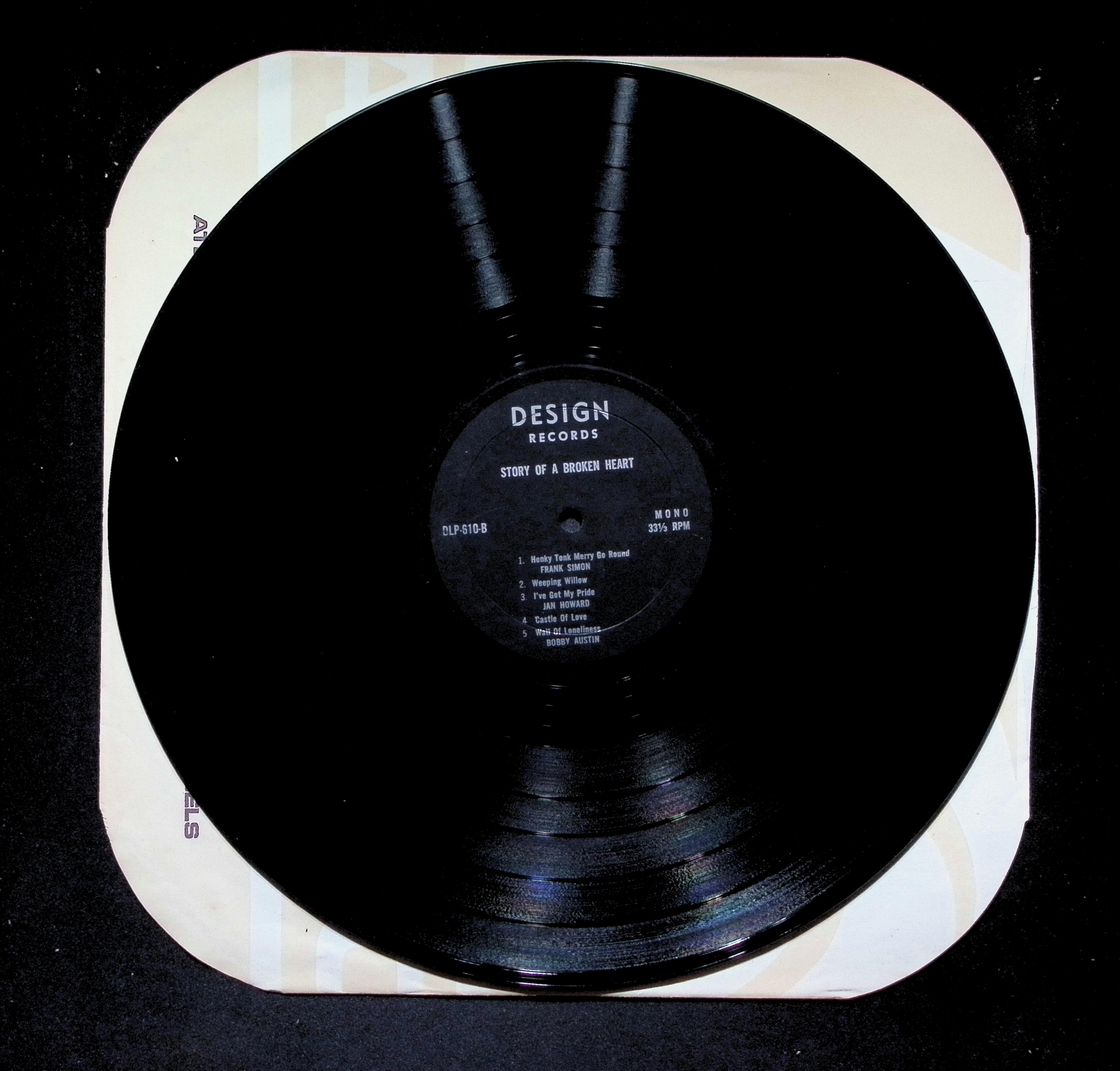 Johnny Cash Story Of A Broken Heart LP 1963 DLP-610 Folk, World — image 4